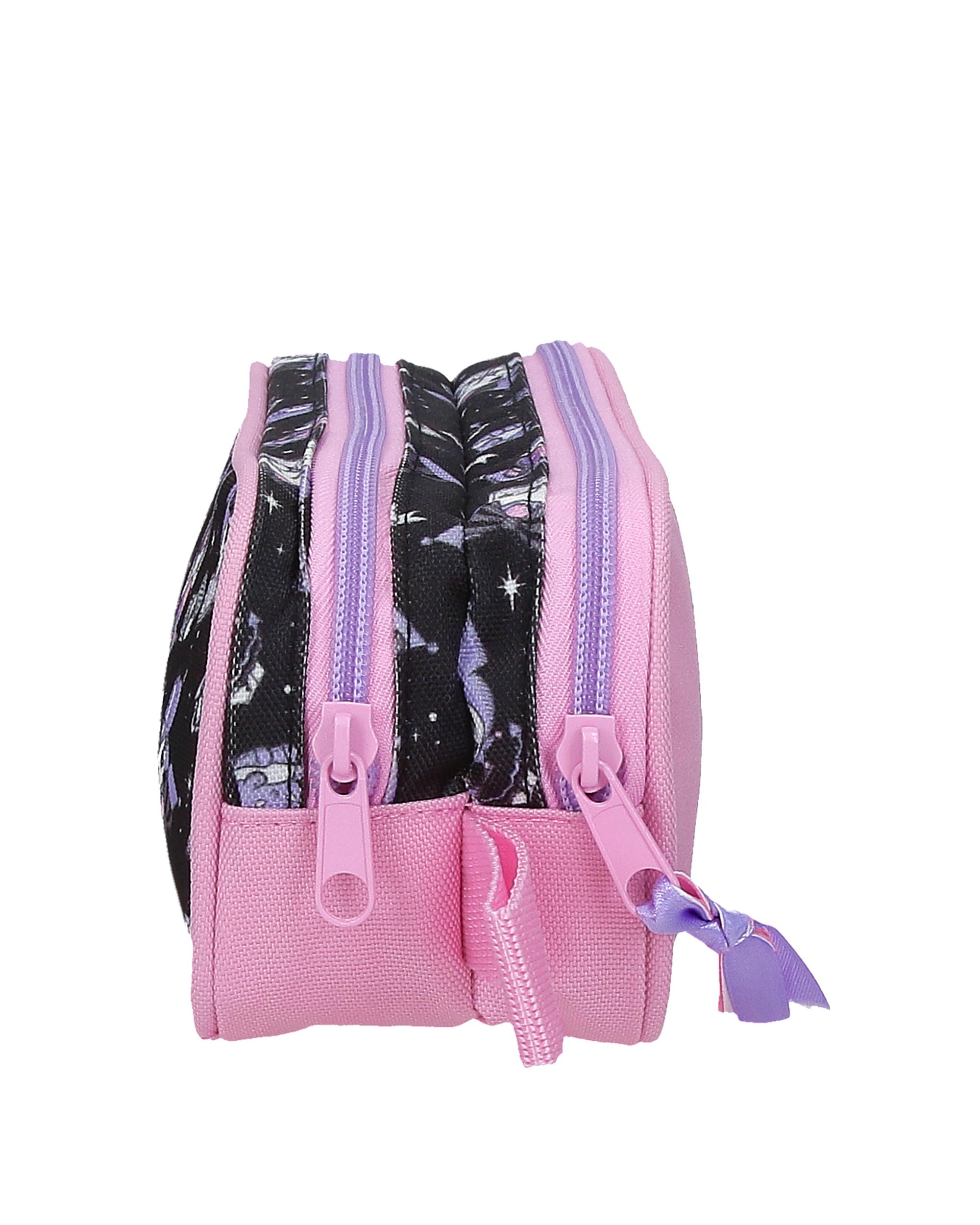 Necessaire de Dois Compartimentos Kuromi Fortune Telling Rosa-2