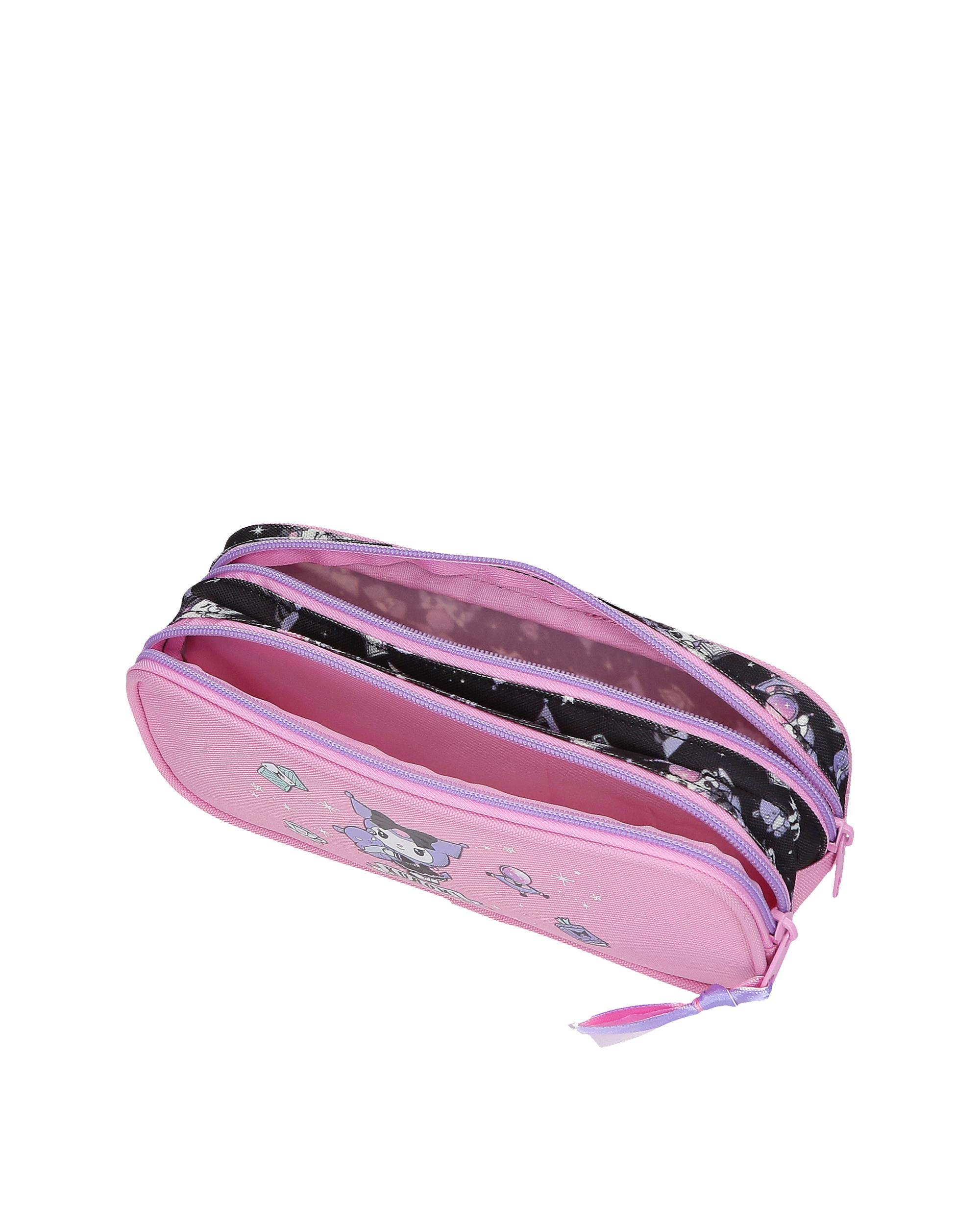 Necessaire de Dois Compartimentos Kuromi Fortune Telling Rosa-4