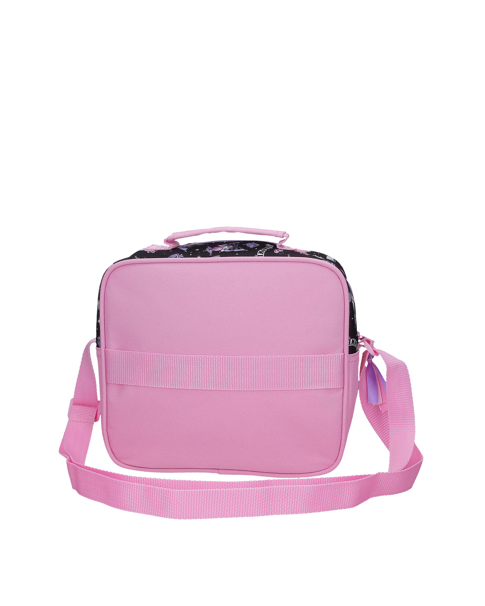 Necessaire com Mala a Tiracolo Adaptável Kuromi Fortune Telling Rosa-3