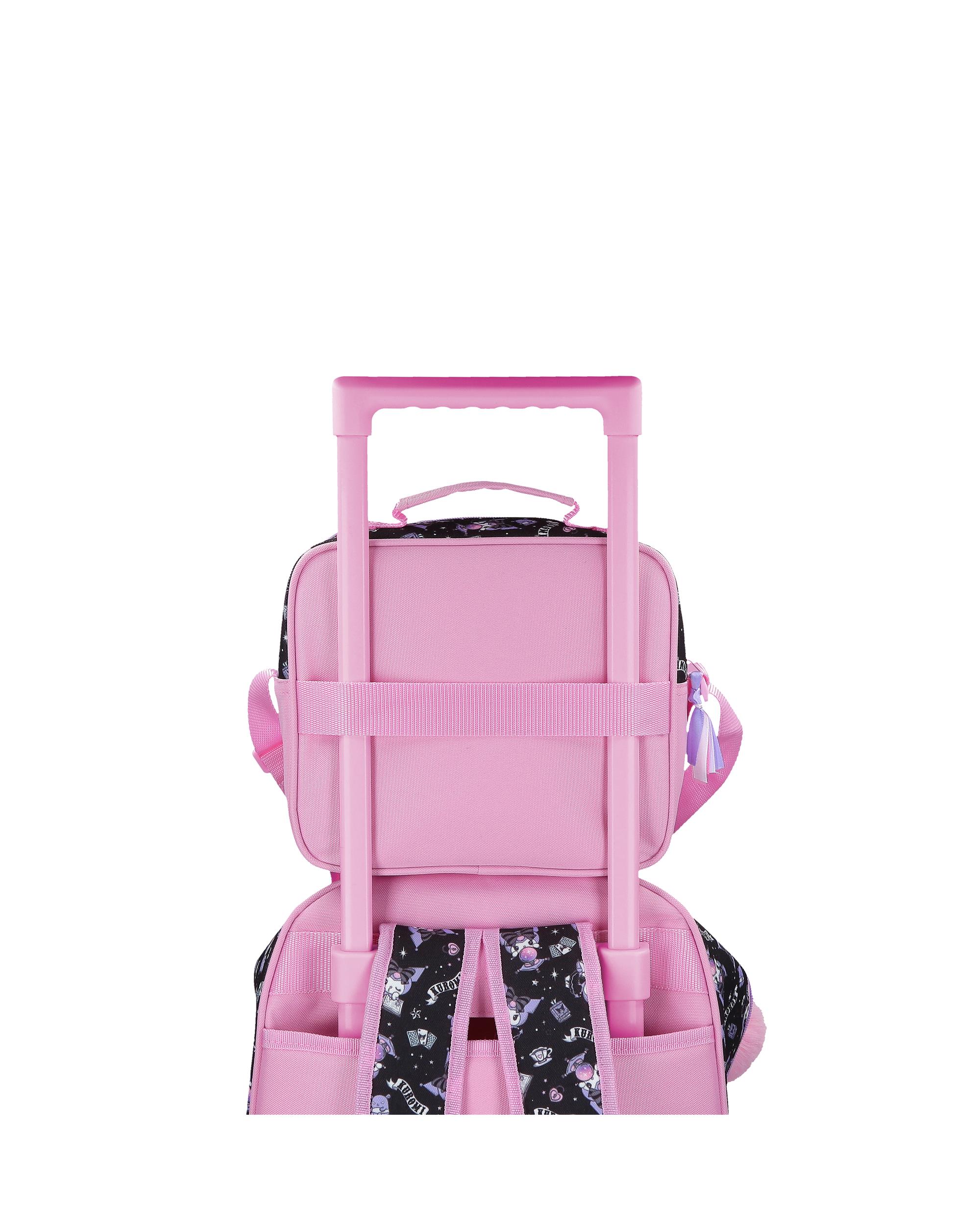 Necessaire com Mala a Tiracolo Adaptável Kuromi Fortune Telling Rosa-6