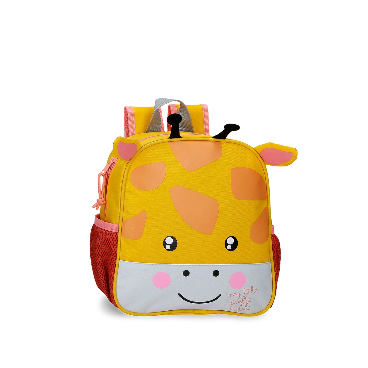 Imagem 0 de Mochila Pré-escolar Roll Road Happy Pets Giraffe com Capacidade de 6l Adaptável a Trolley em Ocre