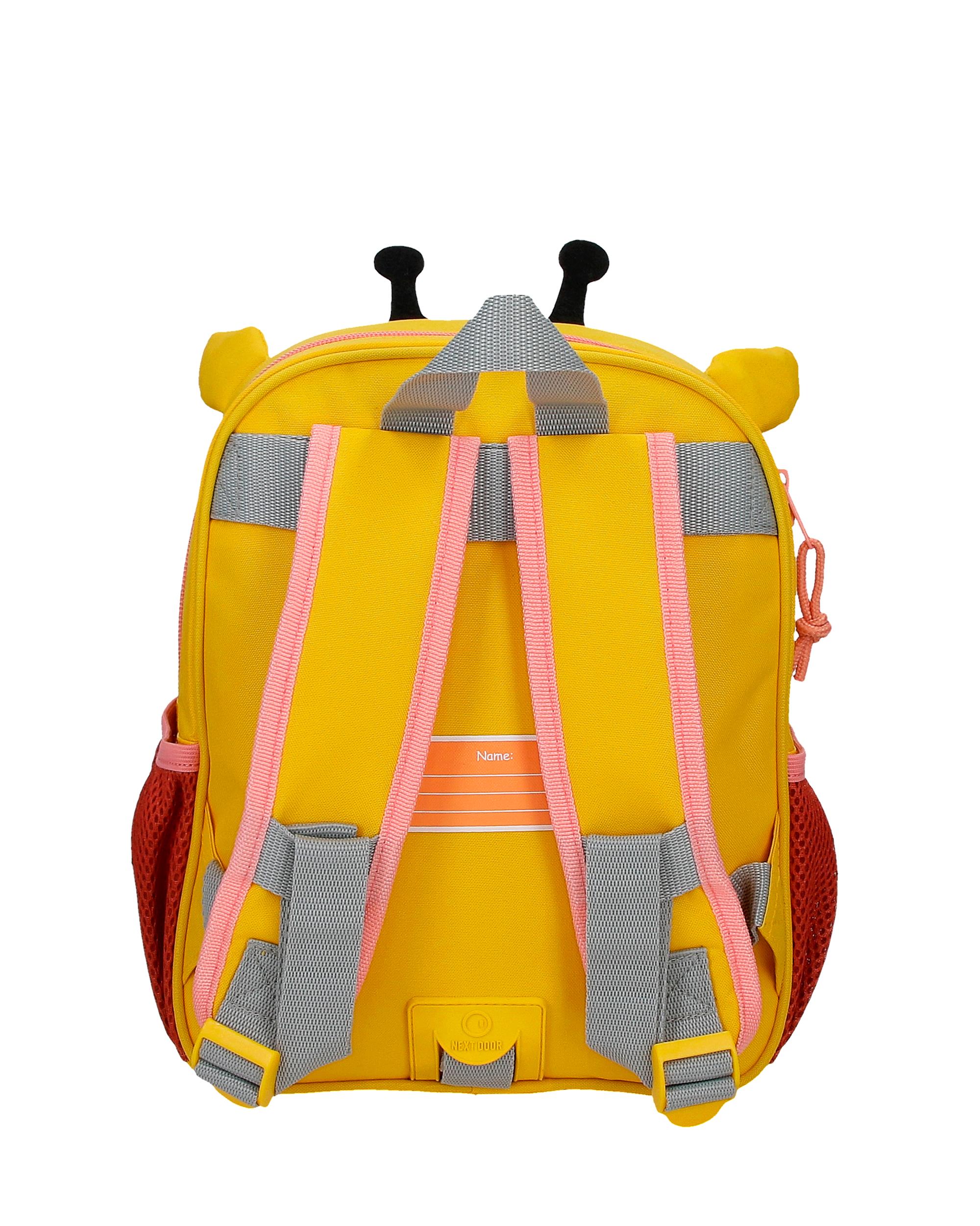 Mochila Roll Road Happy Pets Giraffe com Capacidade de 6,44l Adaptável a Carrinho em Ocre Amarelo-3