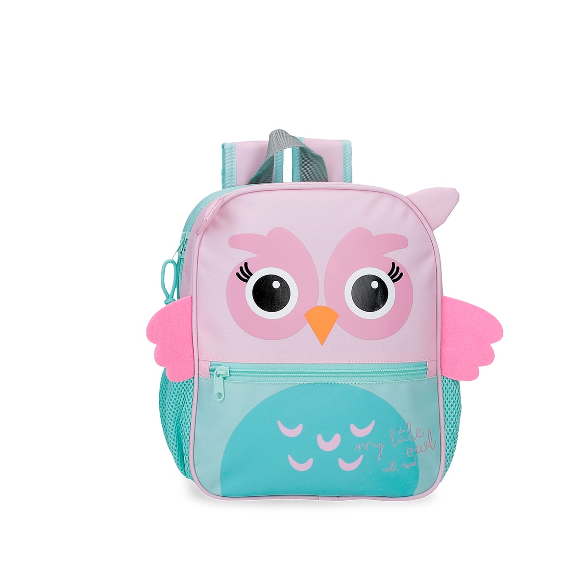 Imagem 0 de Mochila Roll Road Happy Pets Owl com Capacidade de 6,44l Adaptável a Carrinho Rosa