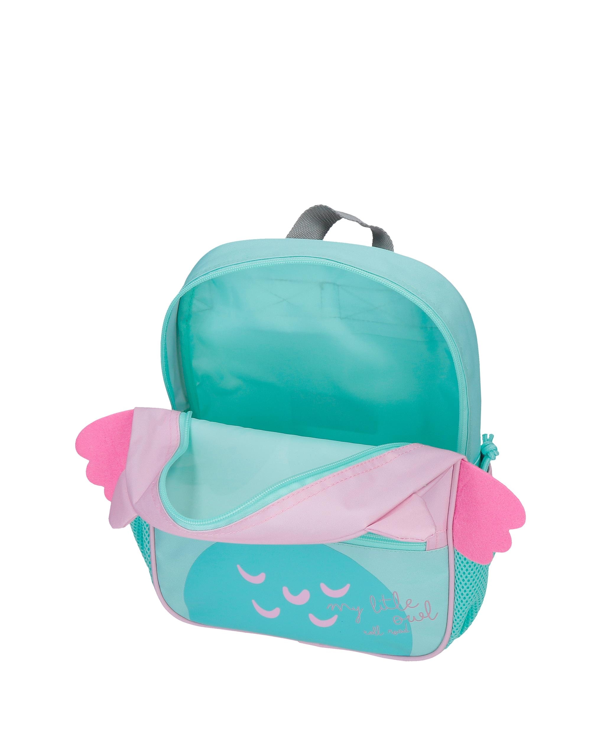 Mochila Roll Road Happy Pets Owl com Capacidade de 6,44l Adaptável a Carrinho Rosa Rosa-4