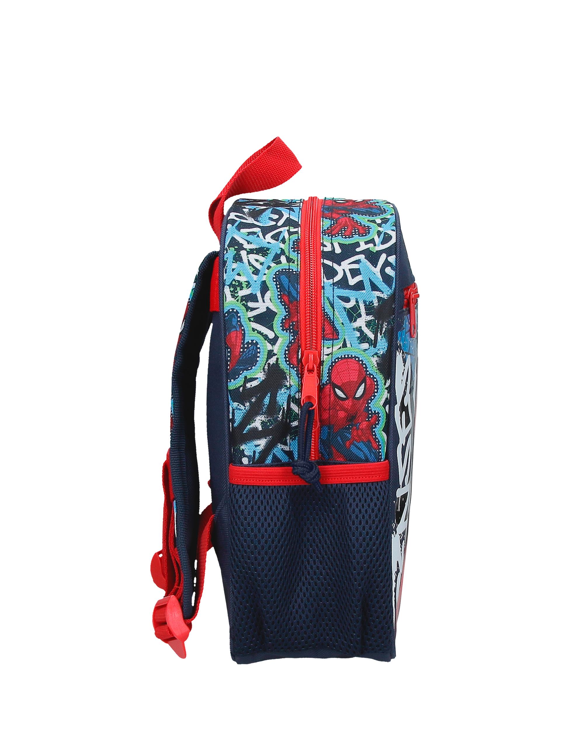 Mochila Graffity Of Spiderman com Capacidade de 6,44l Adaptável a Carro em Marinho Azul-2