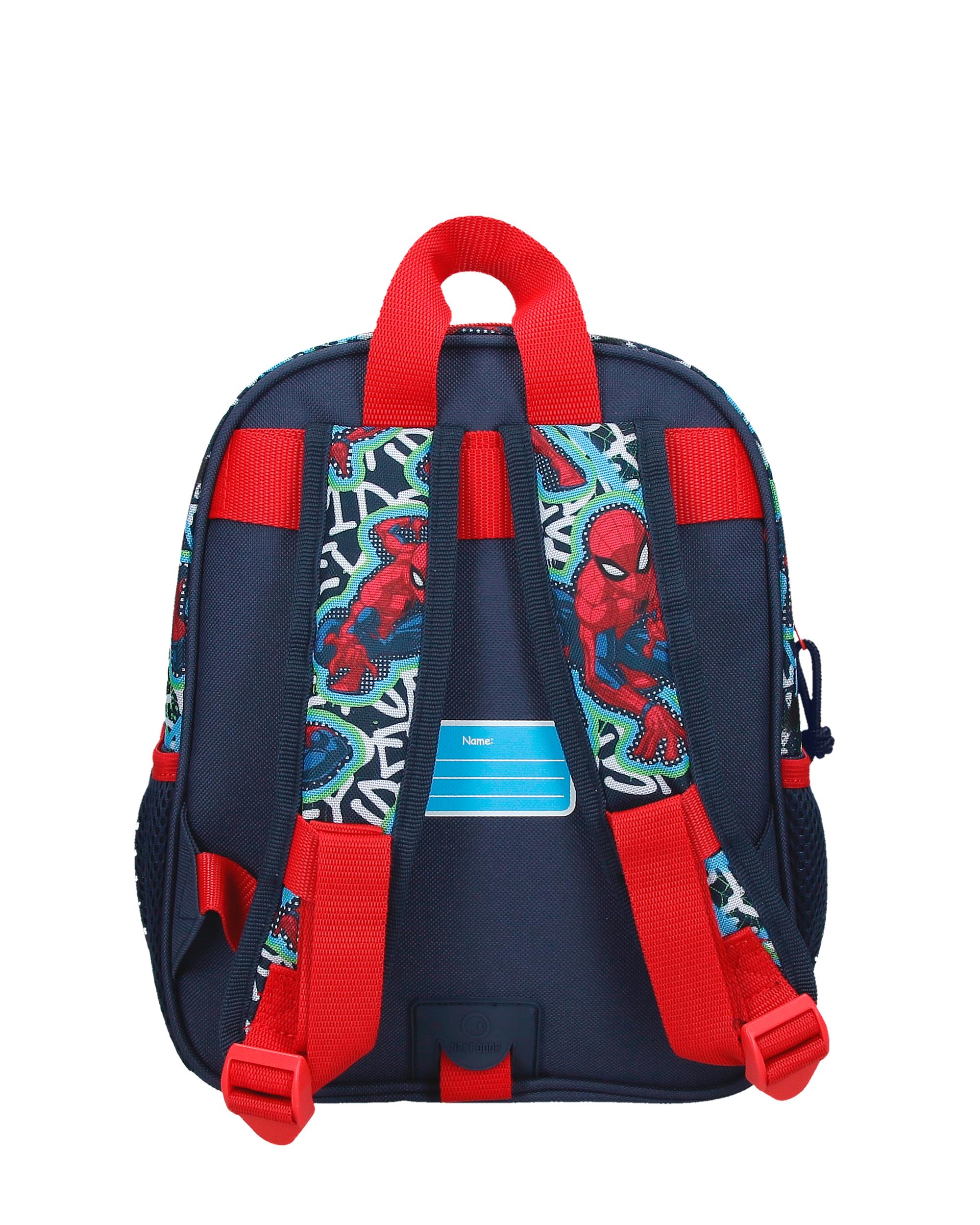 Mochila Graffity Of Spiderman com Capacidade de 6,44l Adaptável a Carro em Marinho Azul-3