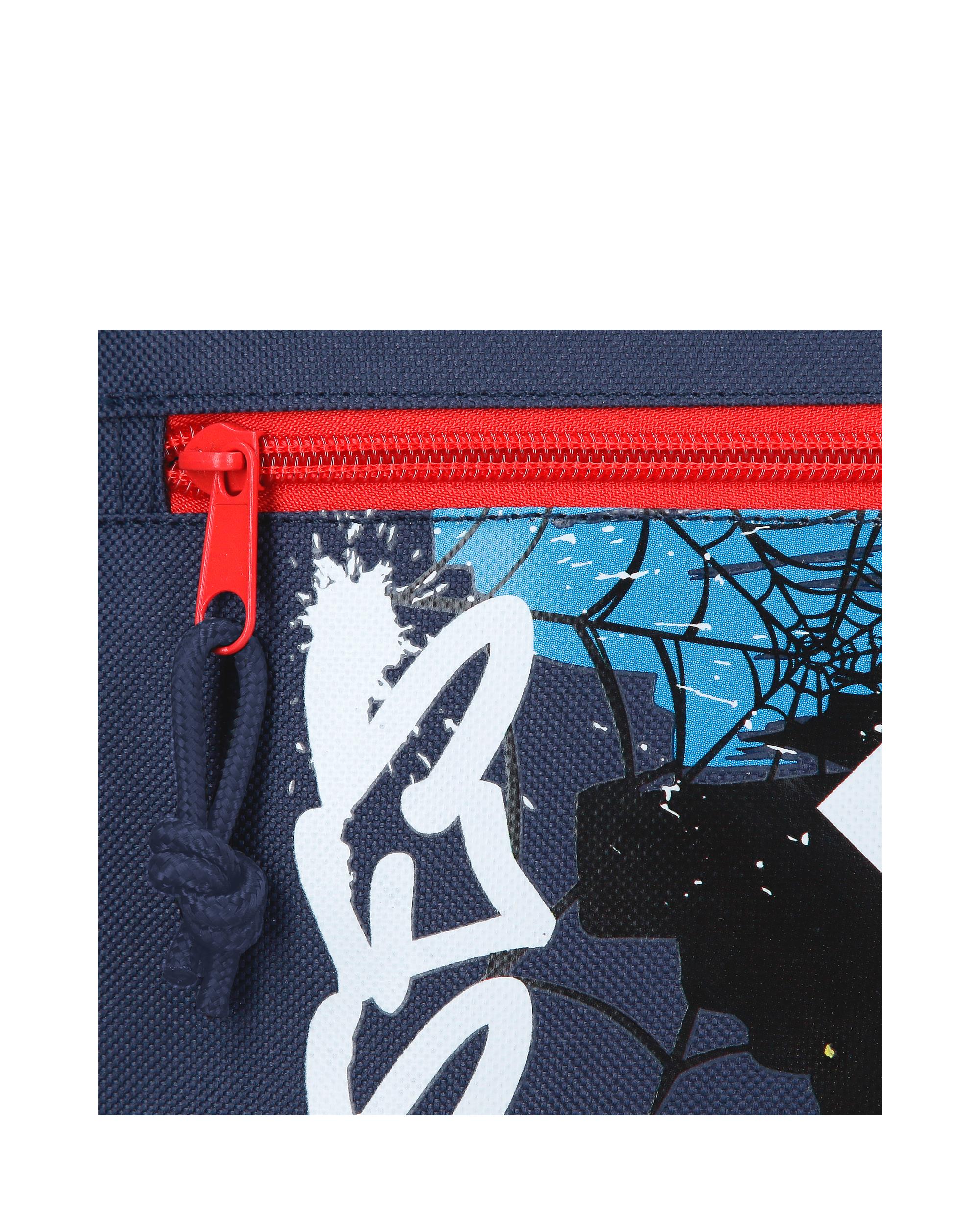 Necessaire Três Compartimentos Graffity Of Spiderman Azul-5