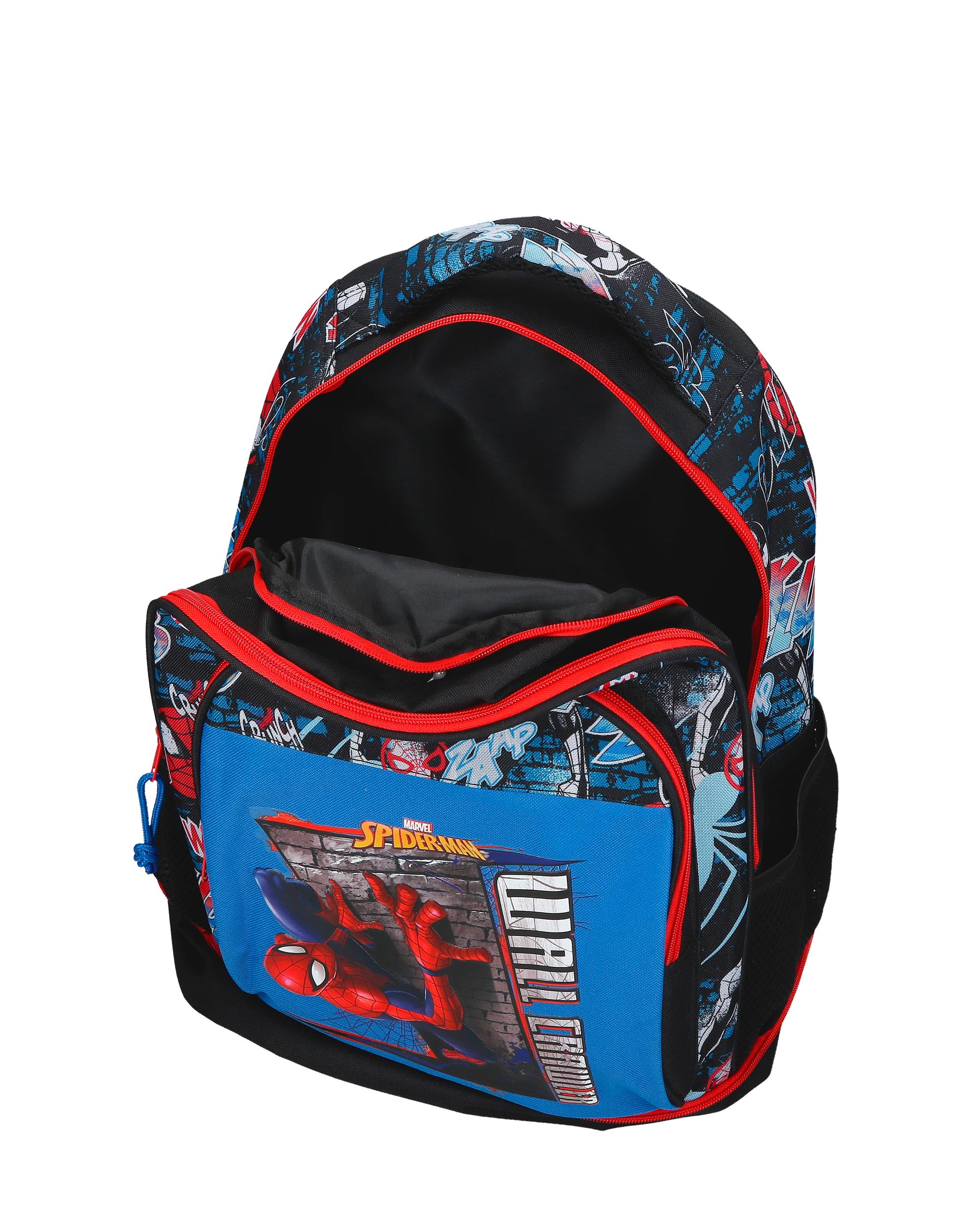 Mochila Compact Desmontável de Duas Rodas Spiderman Wall Crawler com Capacidade de 30,24l em Preto Preto-4