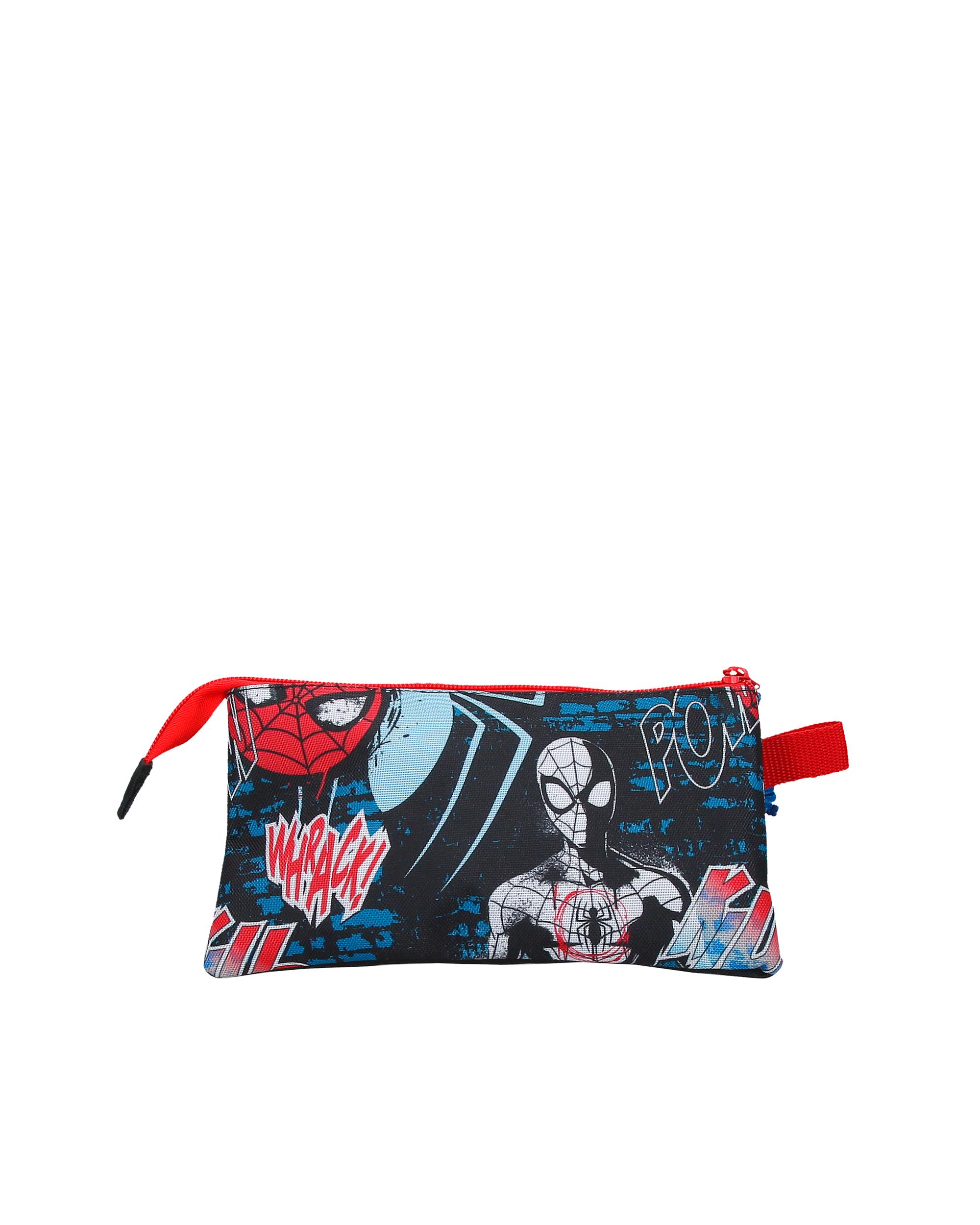 Necessaire Três Compartimentos Spiderman Wall Crawler Preto-3