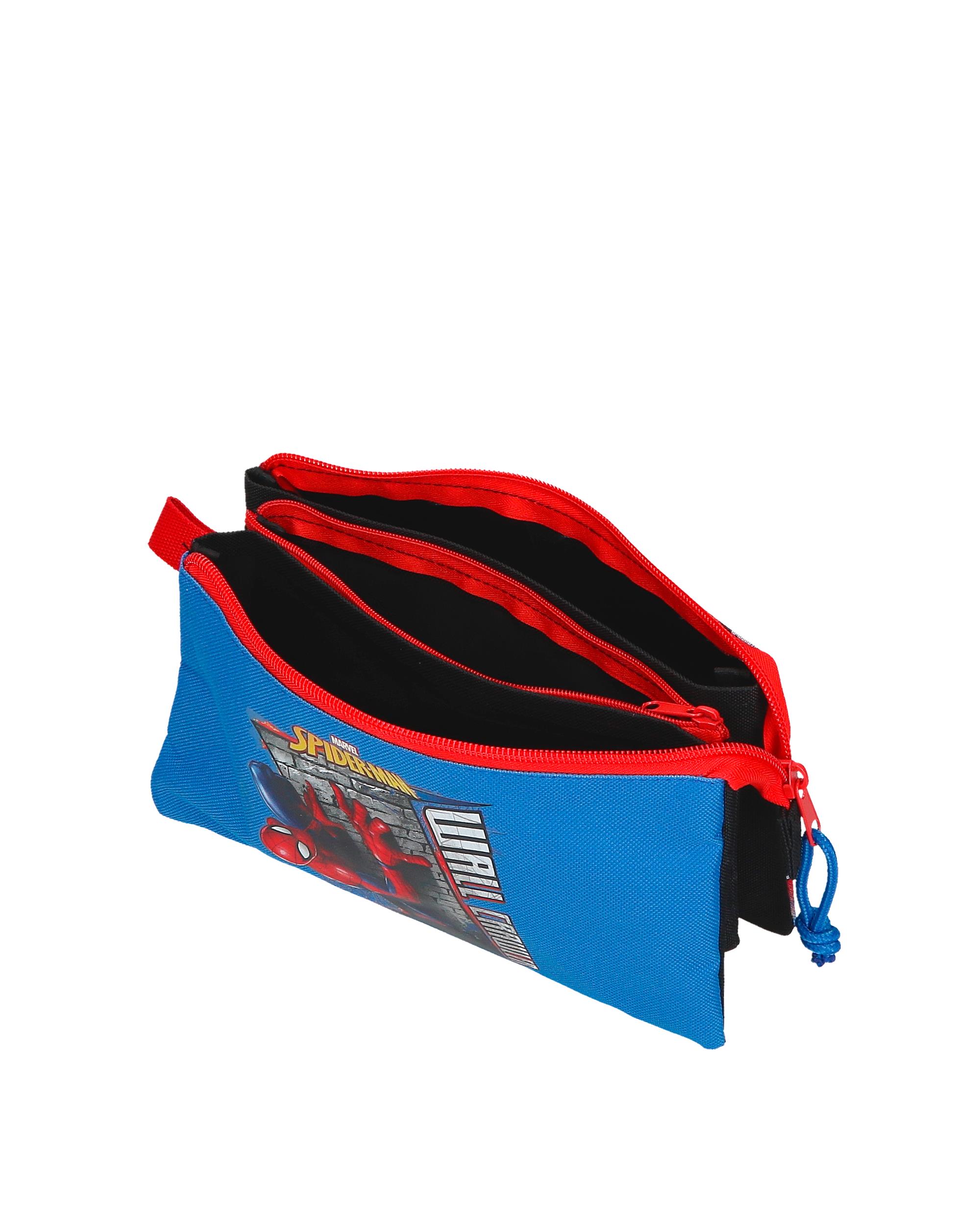 Necessaire Três Compartimentos Spiderman Wall Crawler Preto-4