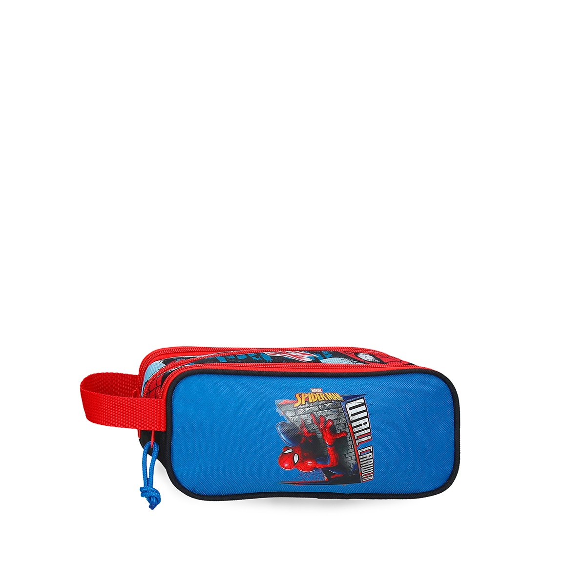 Necessaire Três Compartimentos Spiderman Wall Crawler Preto-1