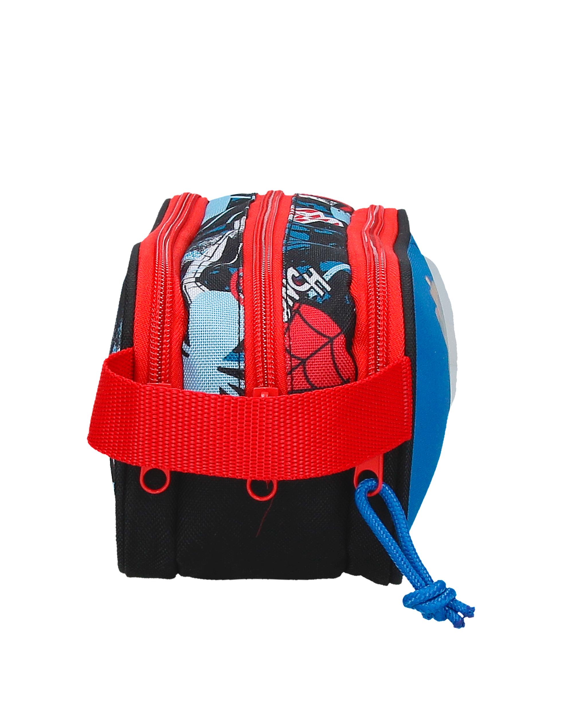 Necessaire Três Compartimentos Spiderman Wall Crawler Preto-2