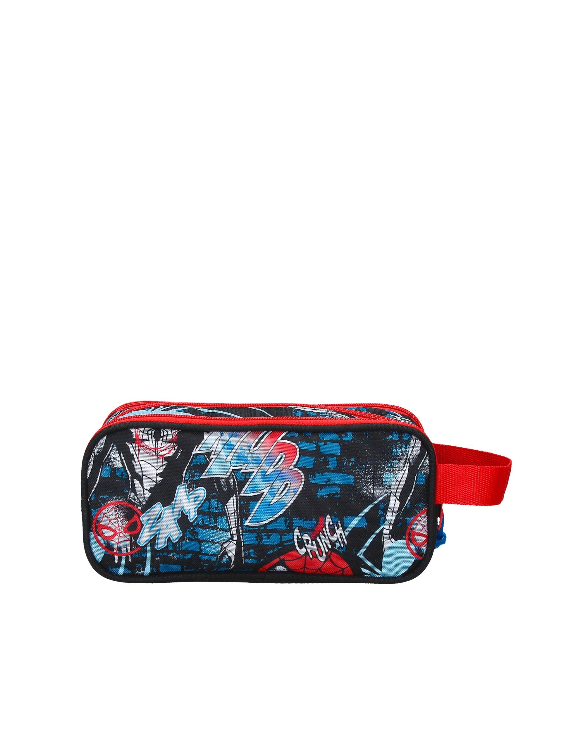 Necessaire Três Compartimentos Spiderman Wall Crawler Preto-3