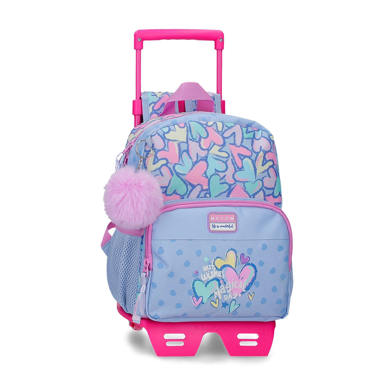 Imagem 0 de Mochila de Passeio Movom Best Wishes com Capacidade de 6,5l com Carrinho Lilás