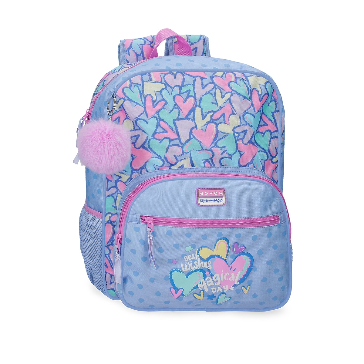 Imagem 0 de Mochila Escolar Movom Best Wishes com Capacidade de 13,68l Adaptável a Trolley Lilás