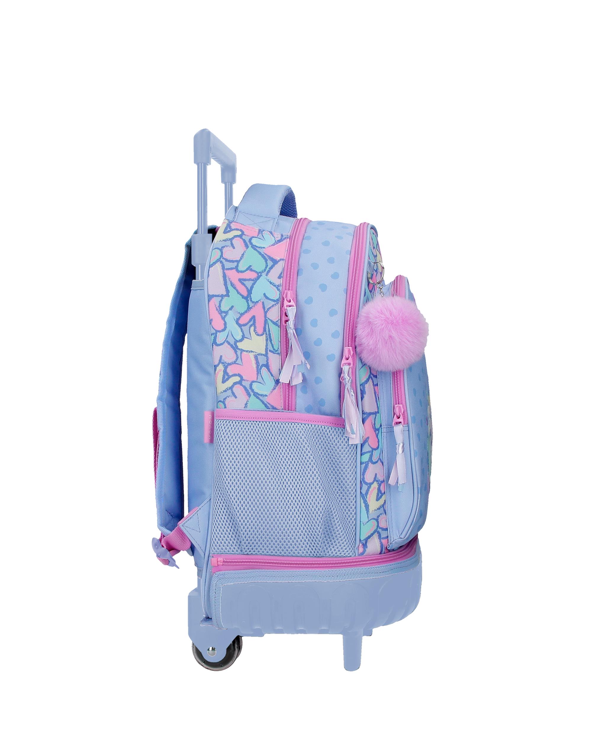Mochila Compact Desmontável de Duas Rodas Movom Good Day com Capacidade de 29l em Malva Roxo-2