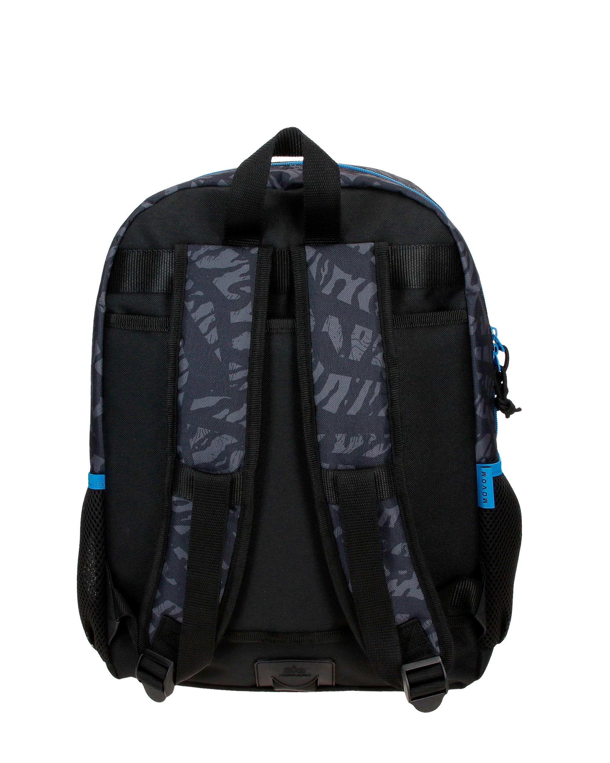 Mochila Escolar Movom Offside em Preto com Capacidade de 15,6l Adaptável a Trolley em Preto Preto-3