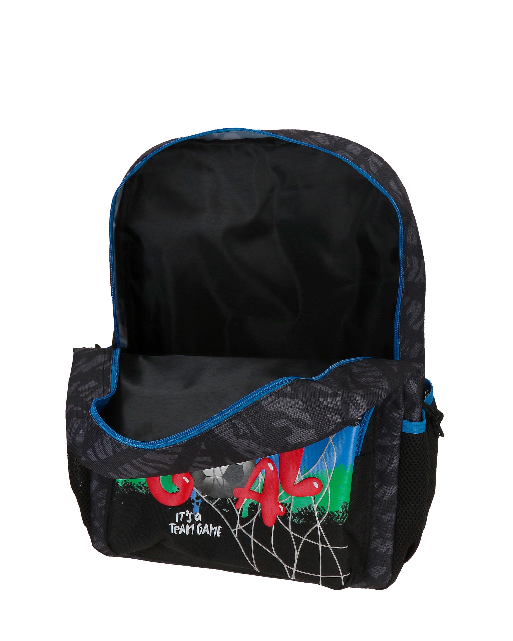 Mochila Escolar Movom Offside em Preto com Capacidade de 15,6l Adaptável a Trolley em Preto Preto-4