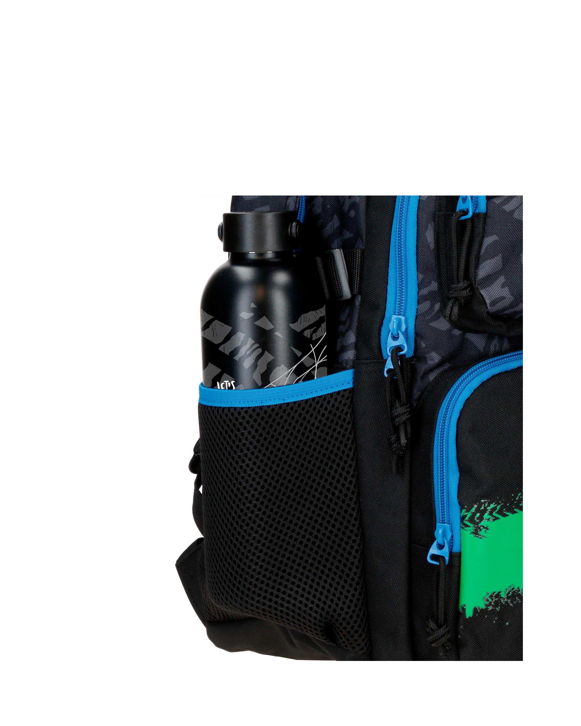 Mochila Escolar Movom Offside em Preto com Capacidade de 15,6l com Carrinho em Preto Preto-6