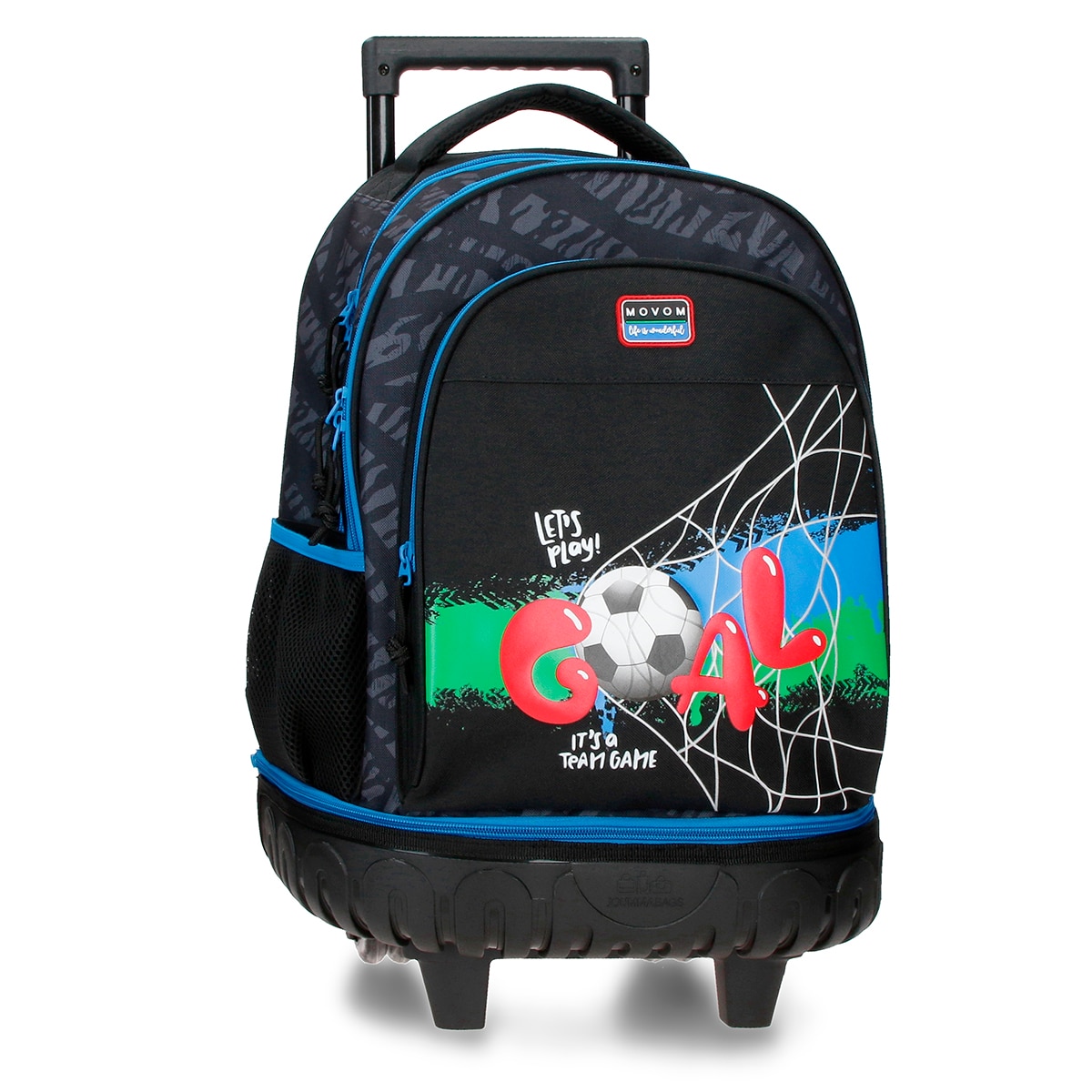 Mochila Compact Desmontável de Duas Rodas Movom Offside com Capacidade de 29l em Preto Preto-1