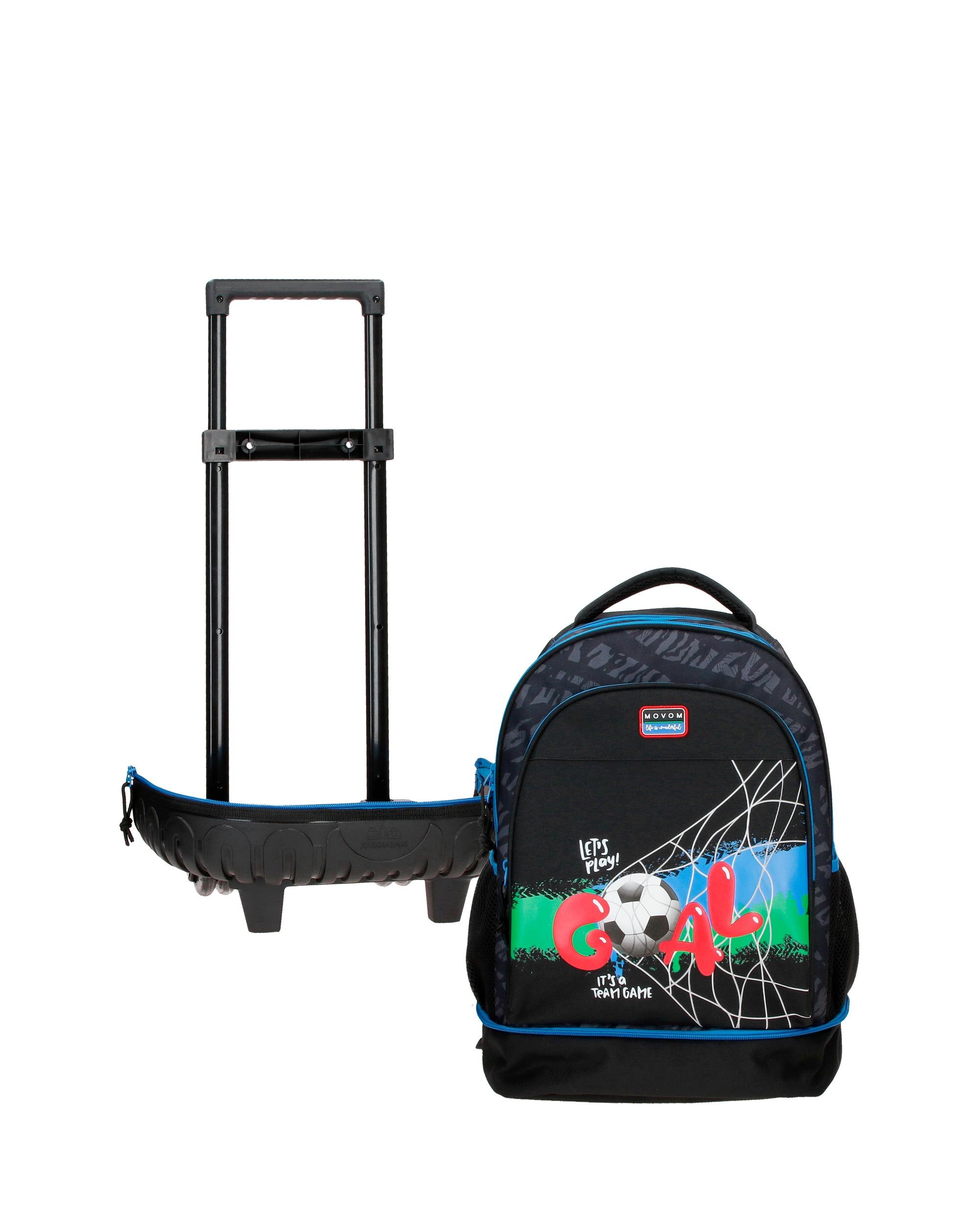 Mochila Compact Desmontável de Duas Rodas Movom Offside com Capacidade de 29l em Preto Preto-5