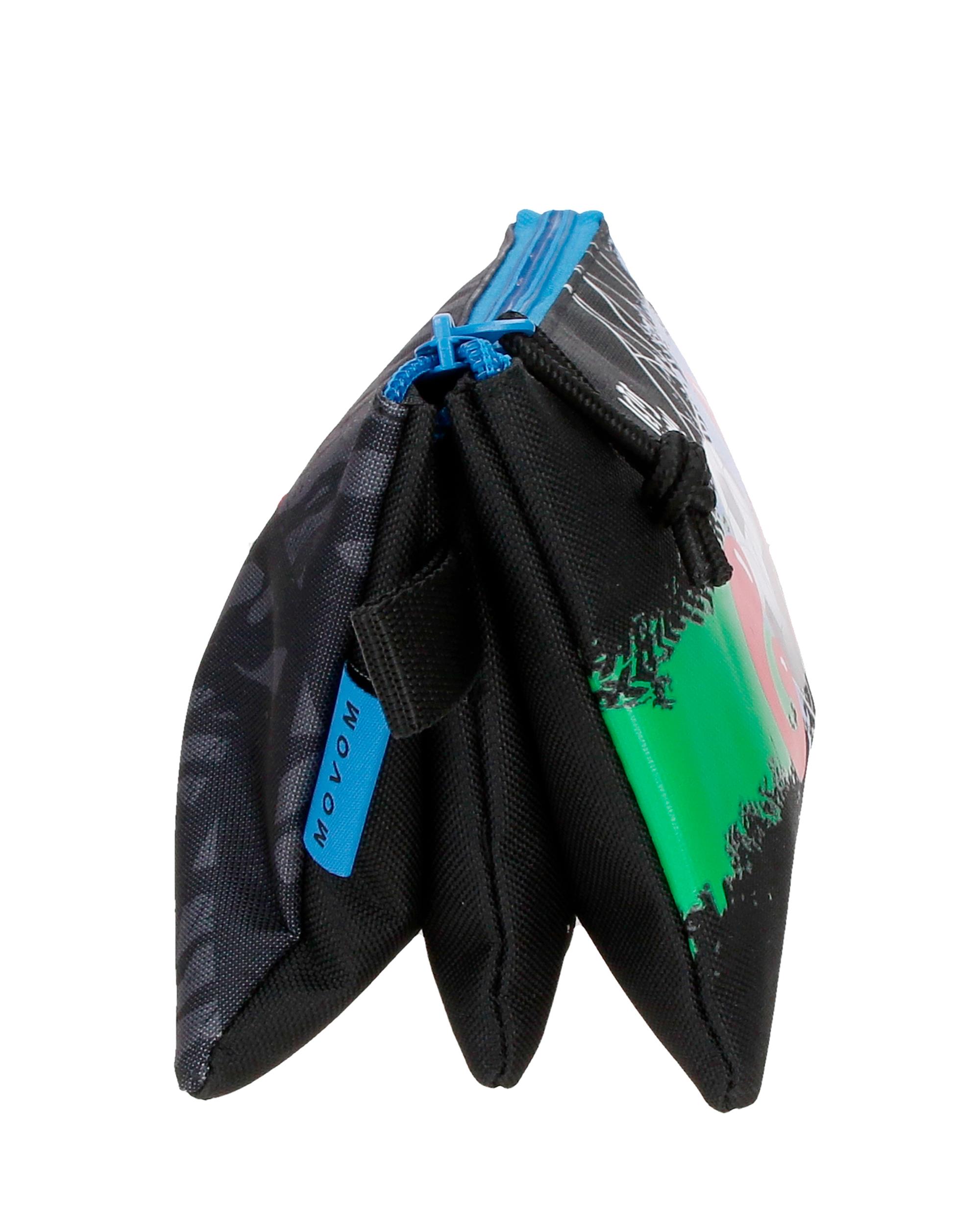 Porta-tudo Três Compartimentos Movom Offside em Preto Preto-2