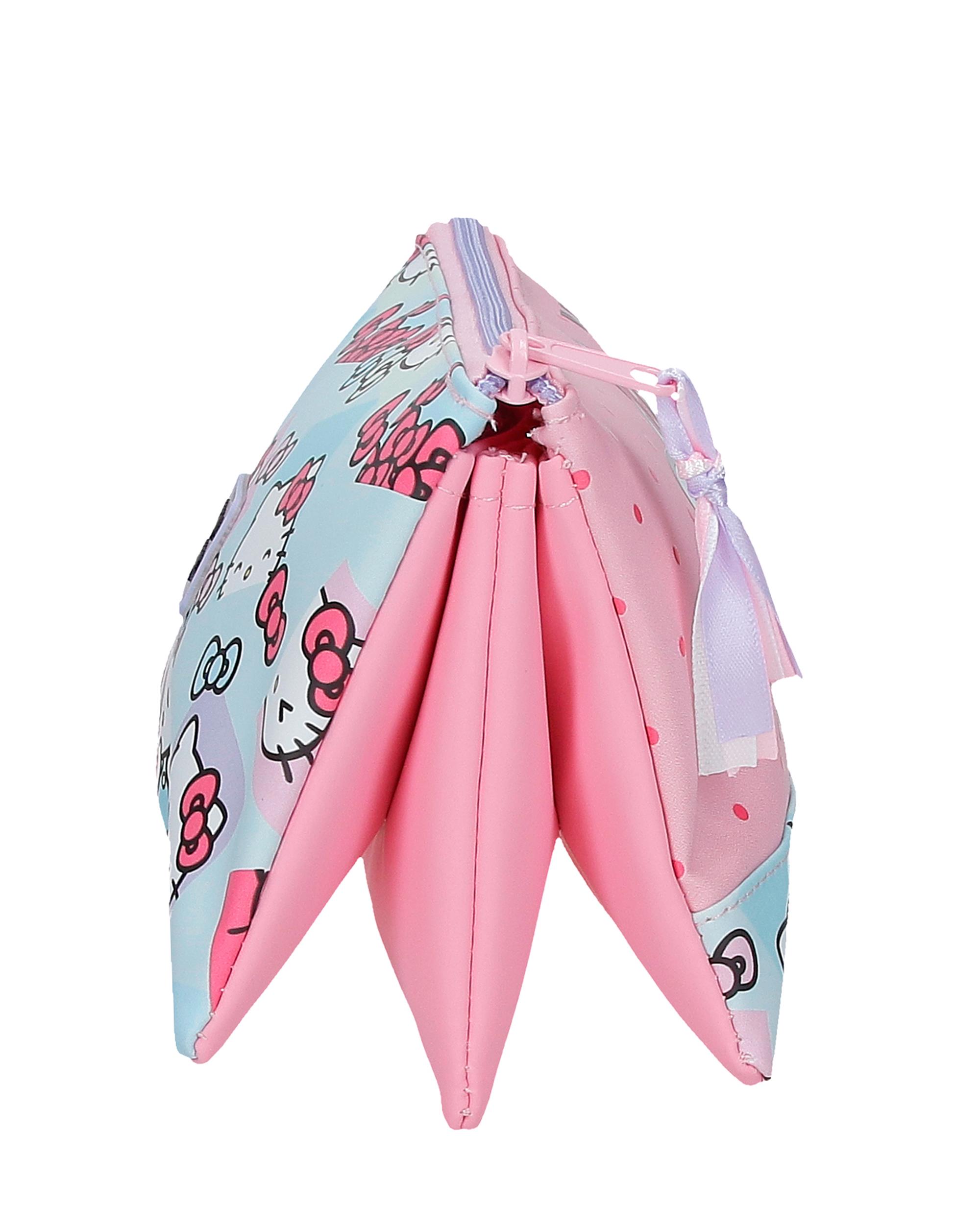 Necessaire Três Compartimentos Hello Kitty Bows Rosa-2