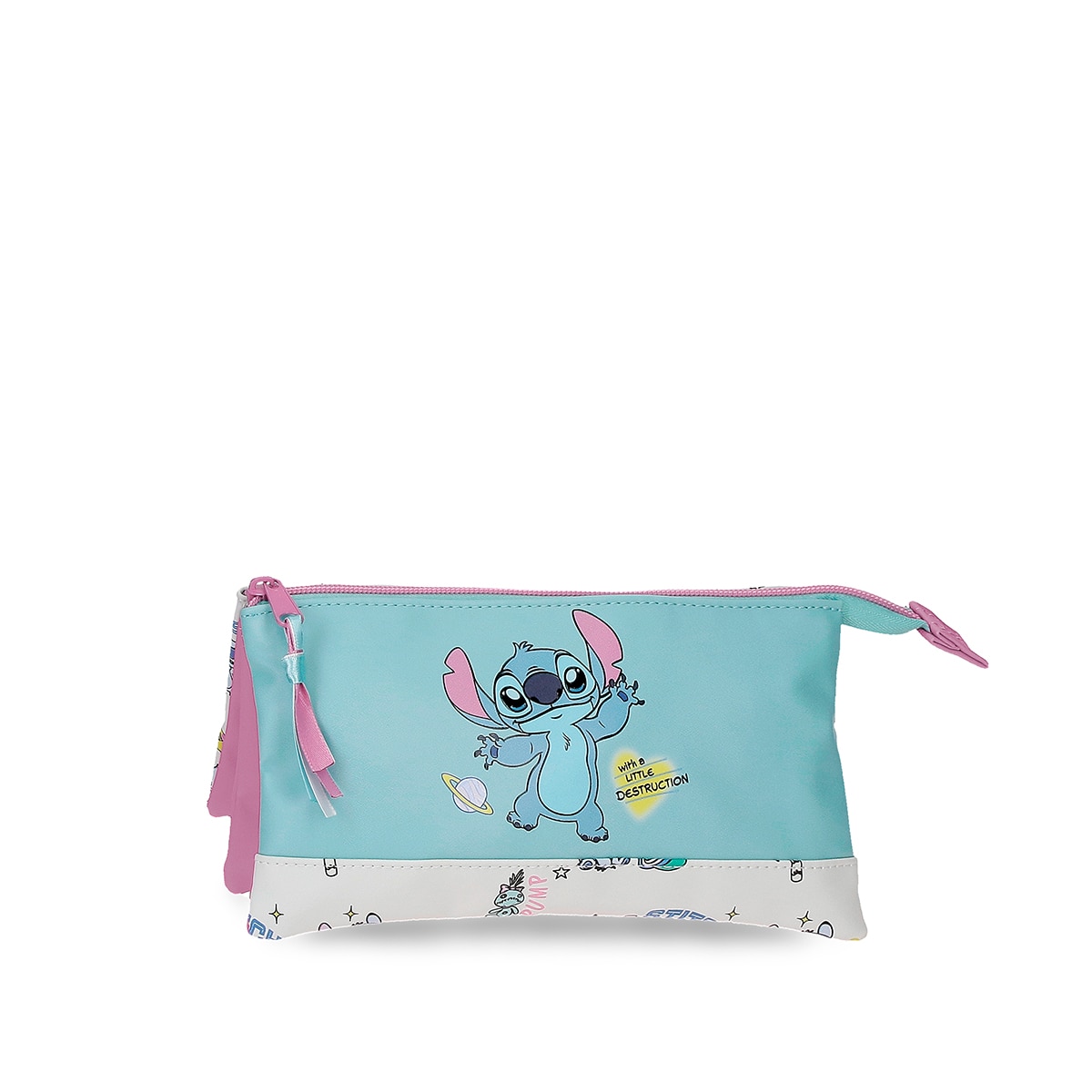 Imagem 0 de Necessaire Três Compartimentos Stitch Little Destruccion