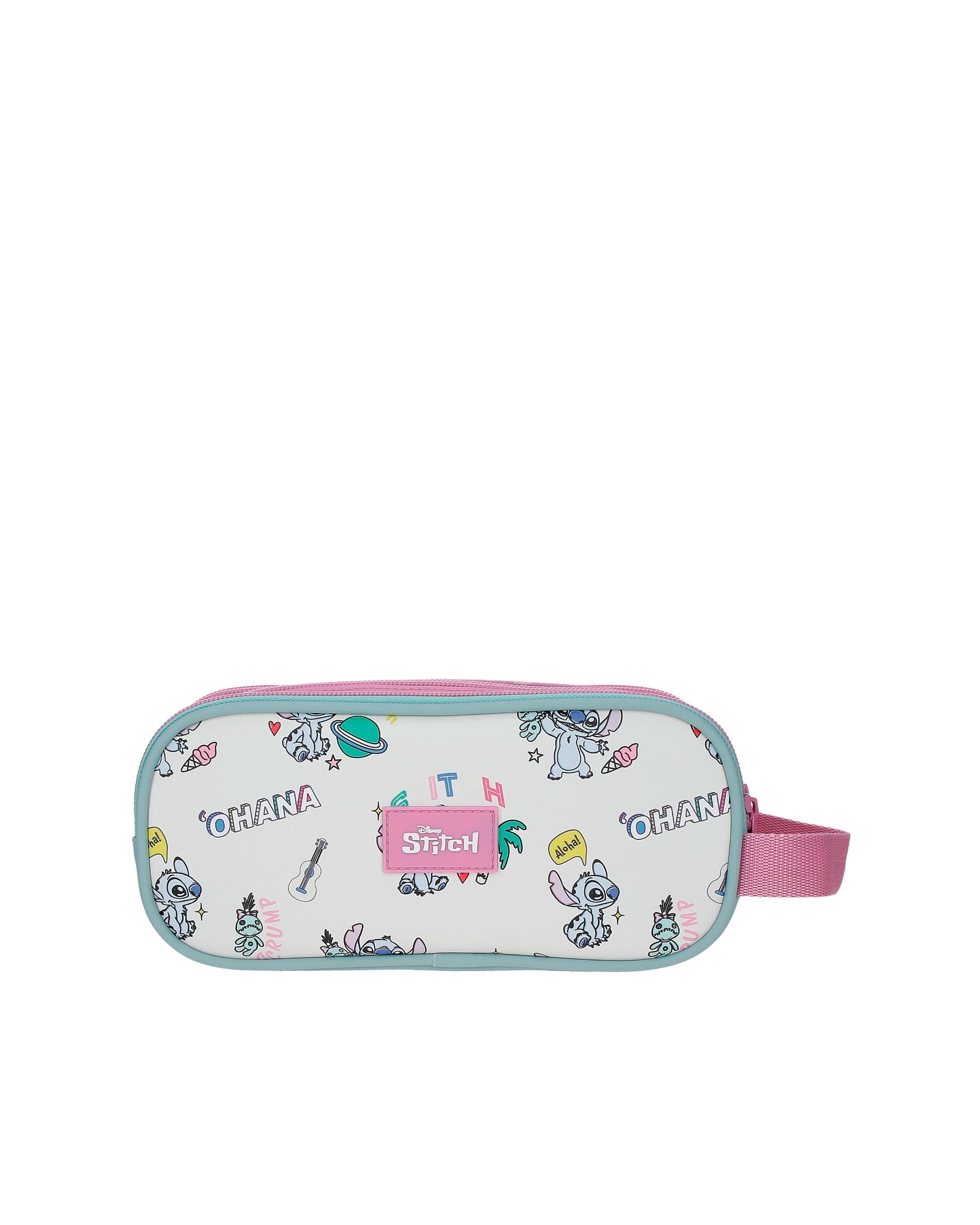 Necessaire Três Compartimentos Stitch Little Destruction Azul-3