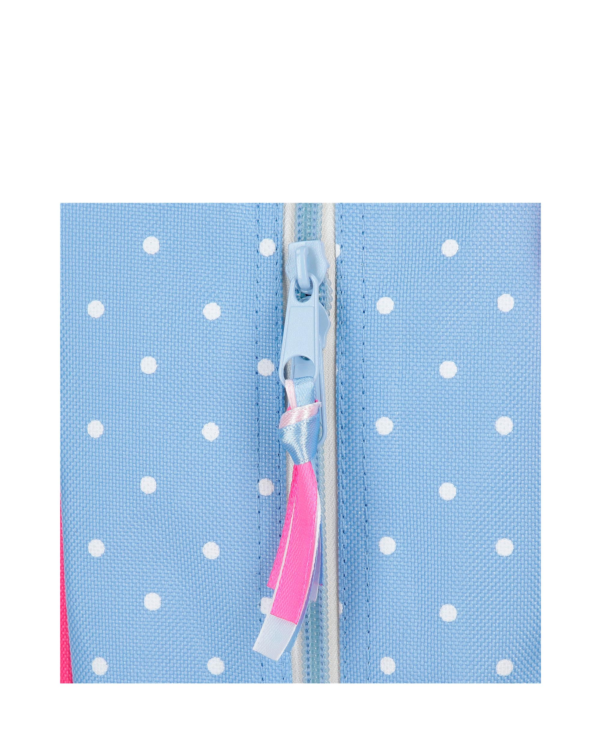 Necessaire Dois Compartimentos Minnie Flowers Azul-6