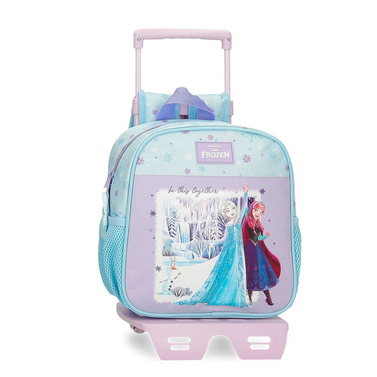 Imagem 0 de Mochila Pré-escolar Frozen In This Together com Capacidade de 6l em Lilás