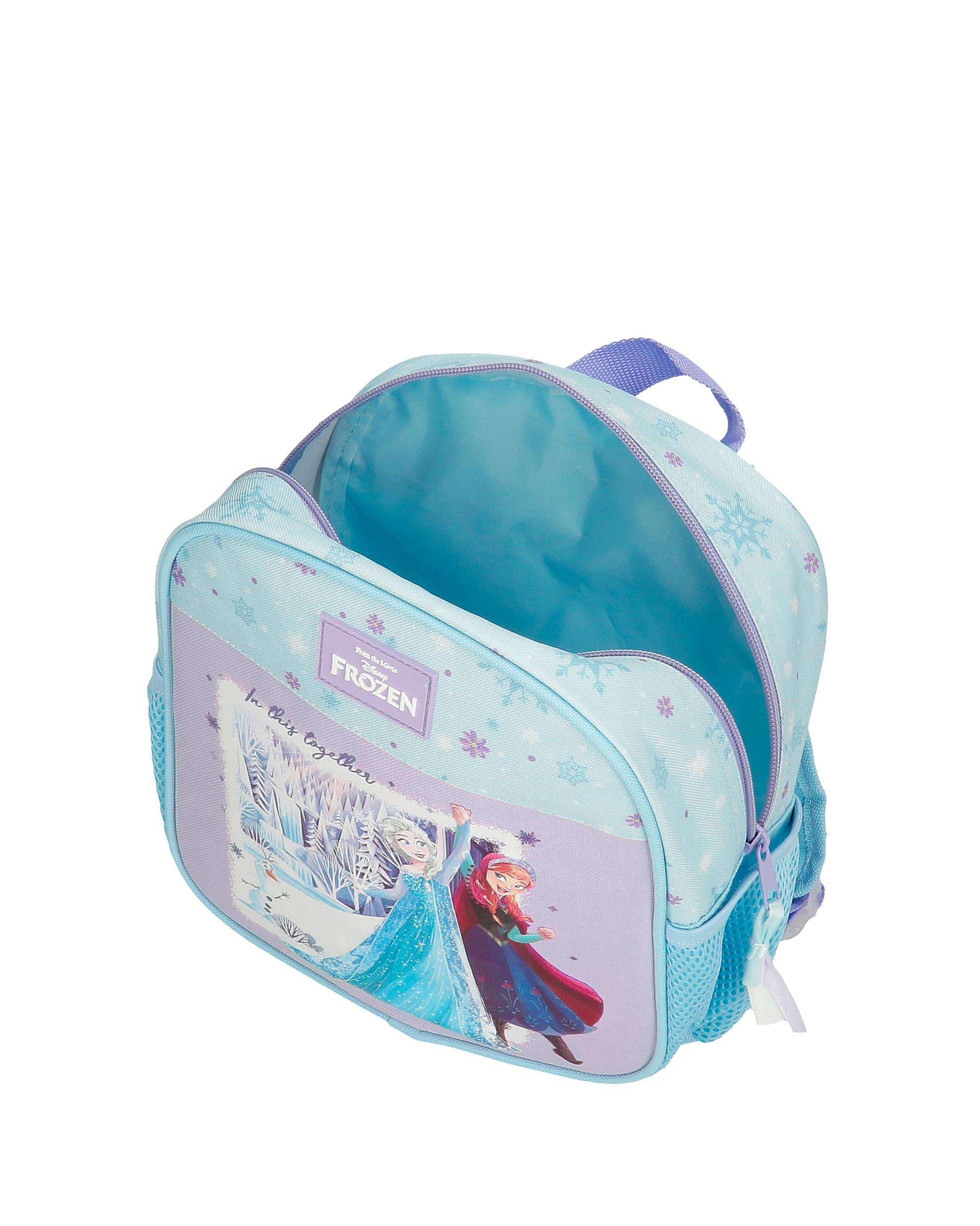 Mochila Pré-escolar Frozen In This Together com Capacidade de 6l em Lilás Roxo-4