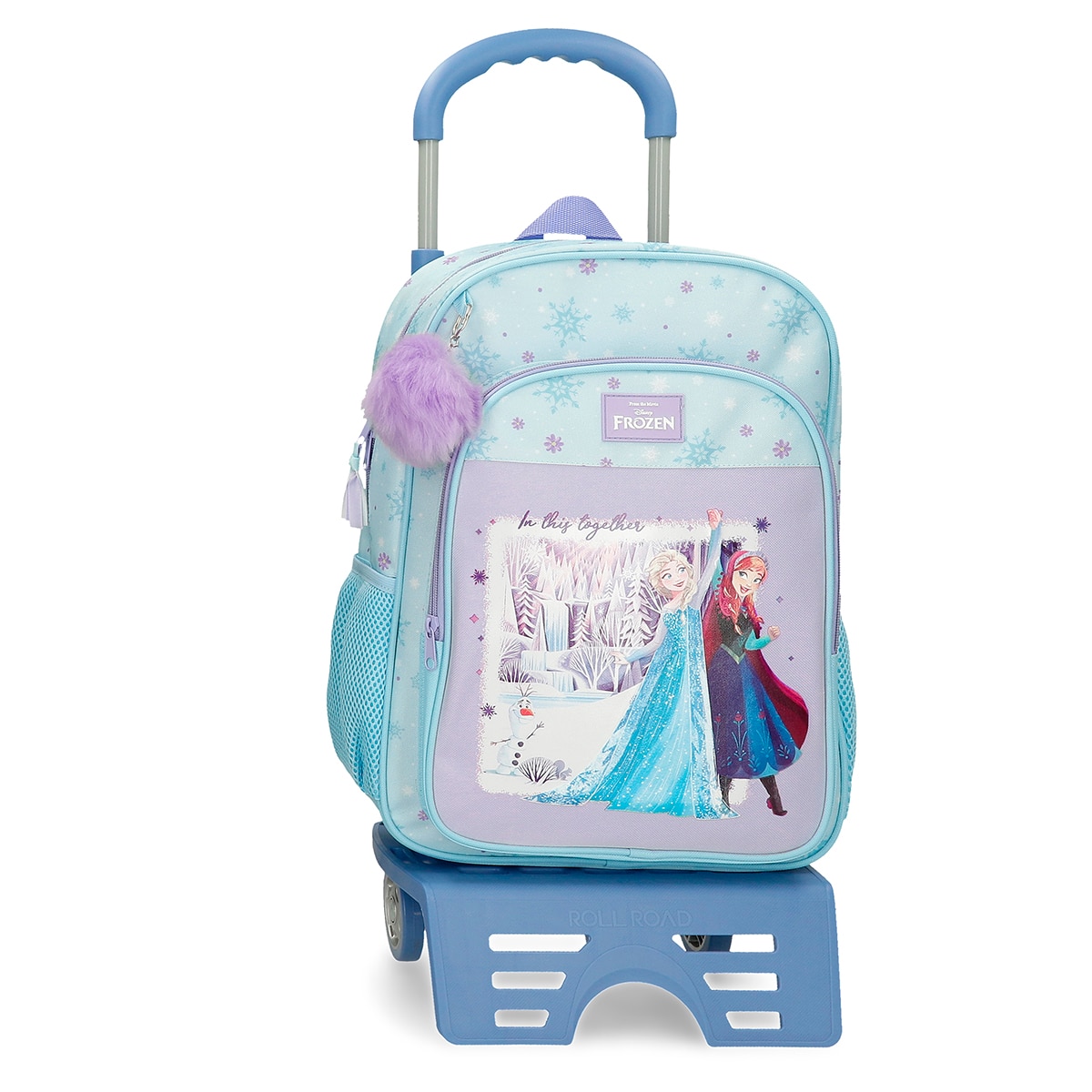 Imagem 0 de Mochila Escolar Frozen In This Together com Capacidade de 15,6l com Trolley Lilás