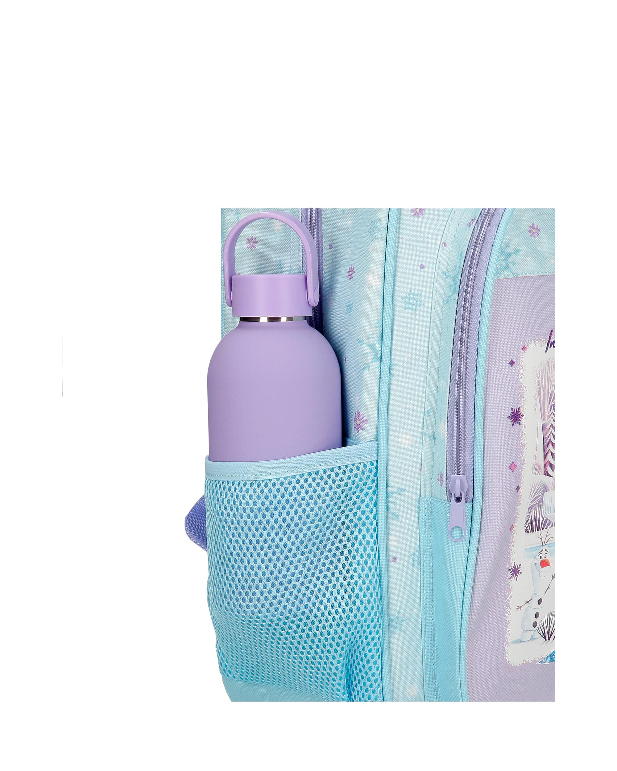Mochila Escolar Frozen In This Together com Capacidade de 15,6l com Trolley Lilás Roxo-6
