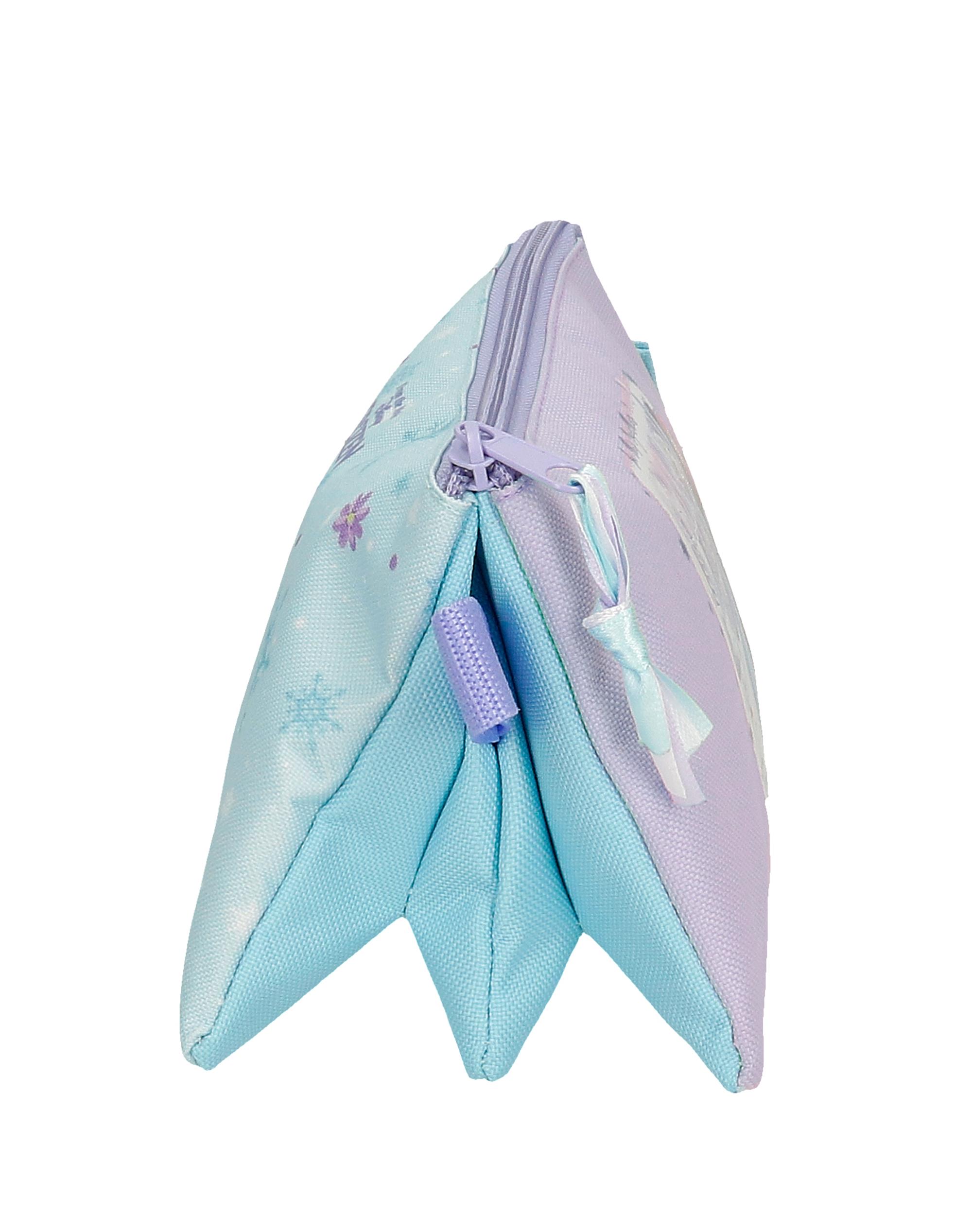 Necessaire Três Compartimentos Frozen In This Together Roxo-2
