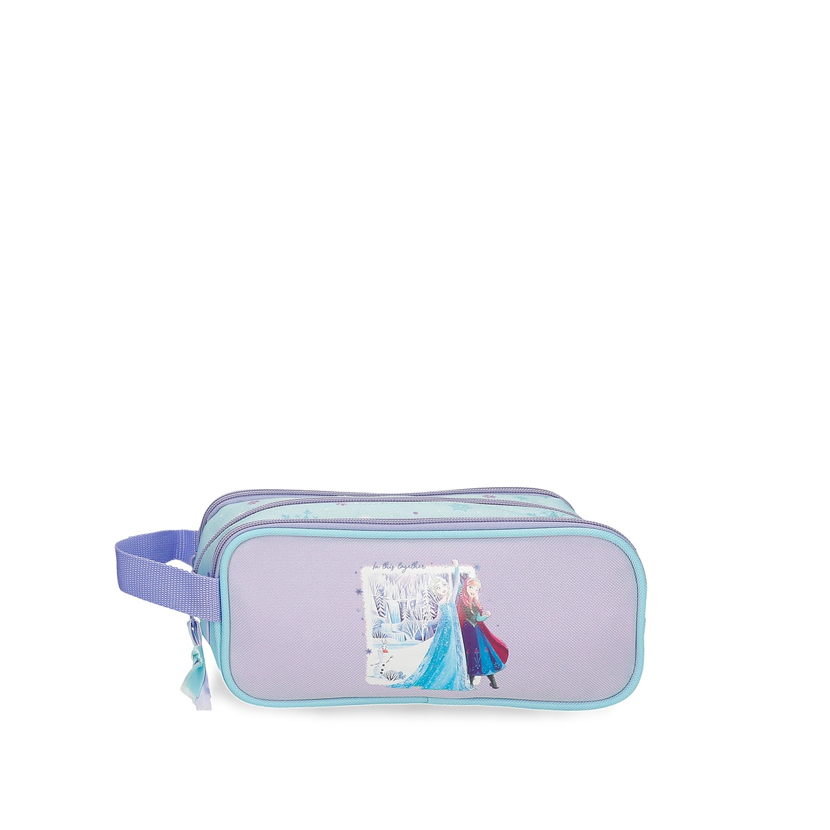 Necessaire Três Compartimentos Frozen In This Together Roxo-1