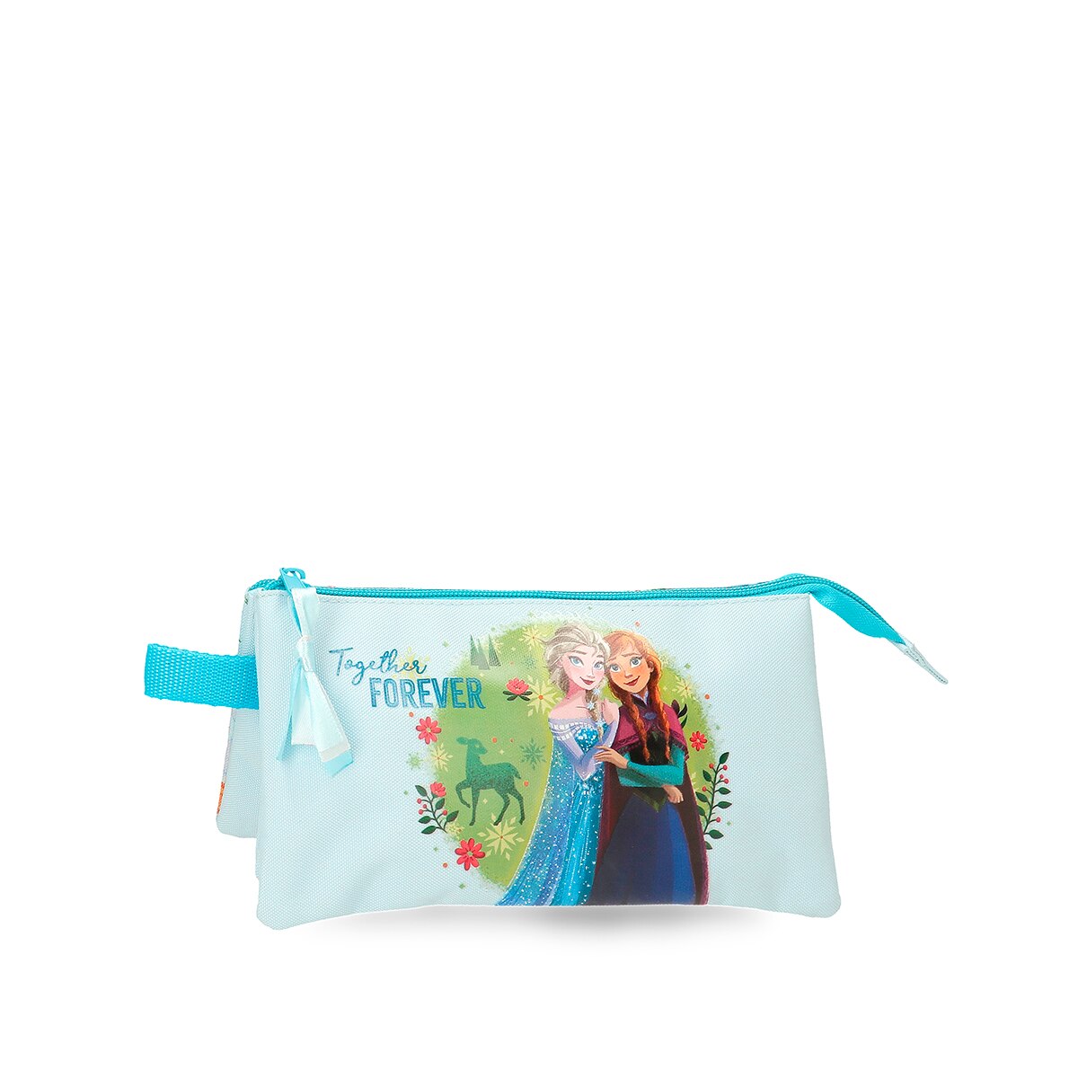 Necessaire Três Compartimentos Frozen Forever Azul-1