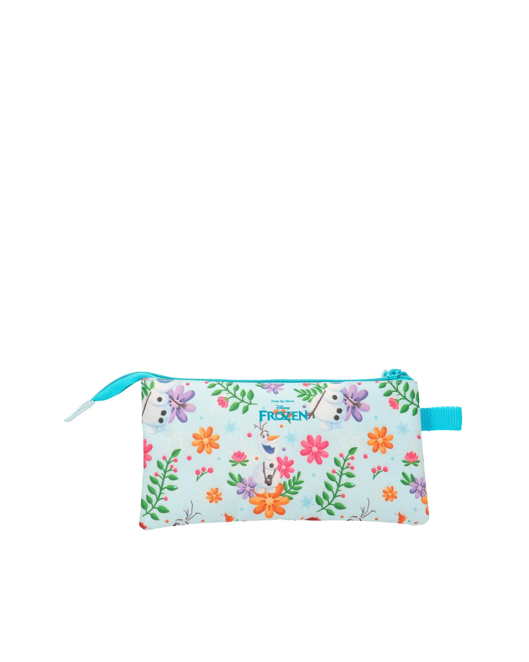Necessaire Três Compartimentos Frozen Forever Azul-3
