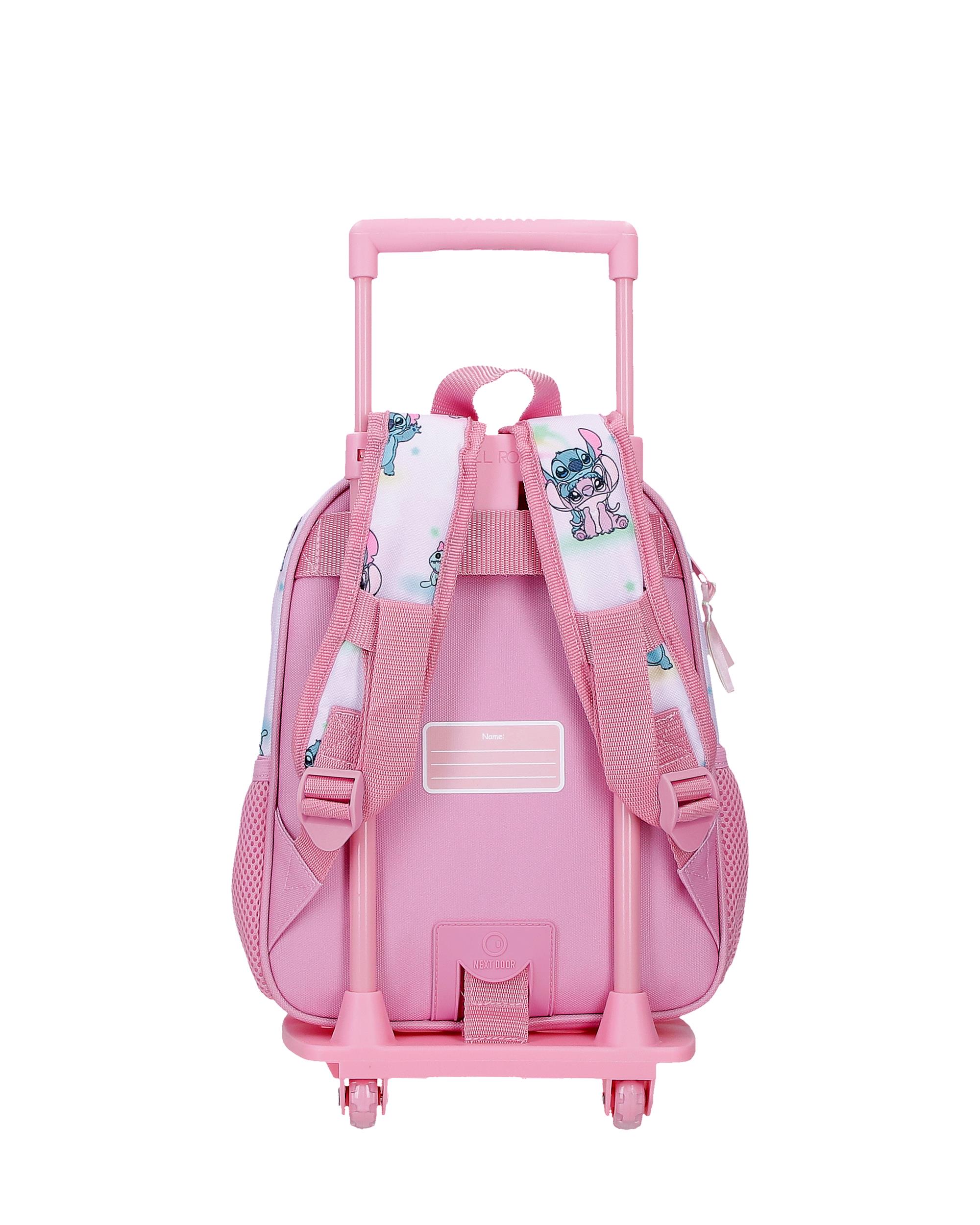 Mochila Stitch You & Me com Capacidade de 6,44l com Carro Malva Roxo-3