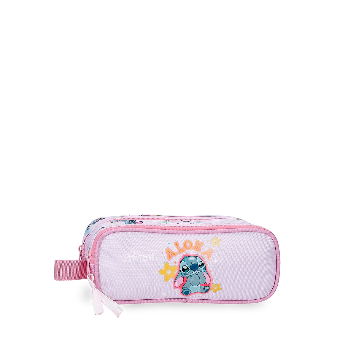 Necessaire com Dois Compartimentos Stitch You & Me Roxo-1