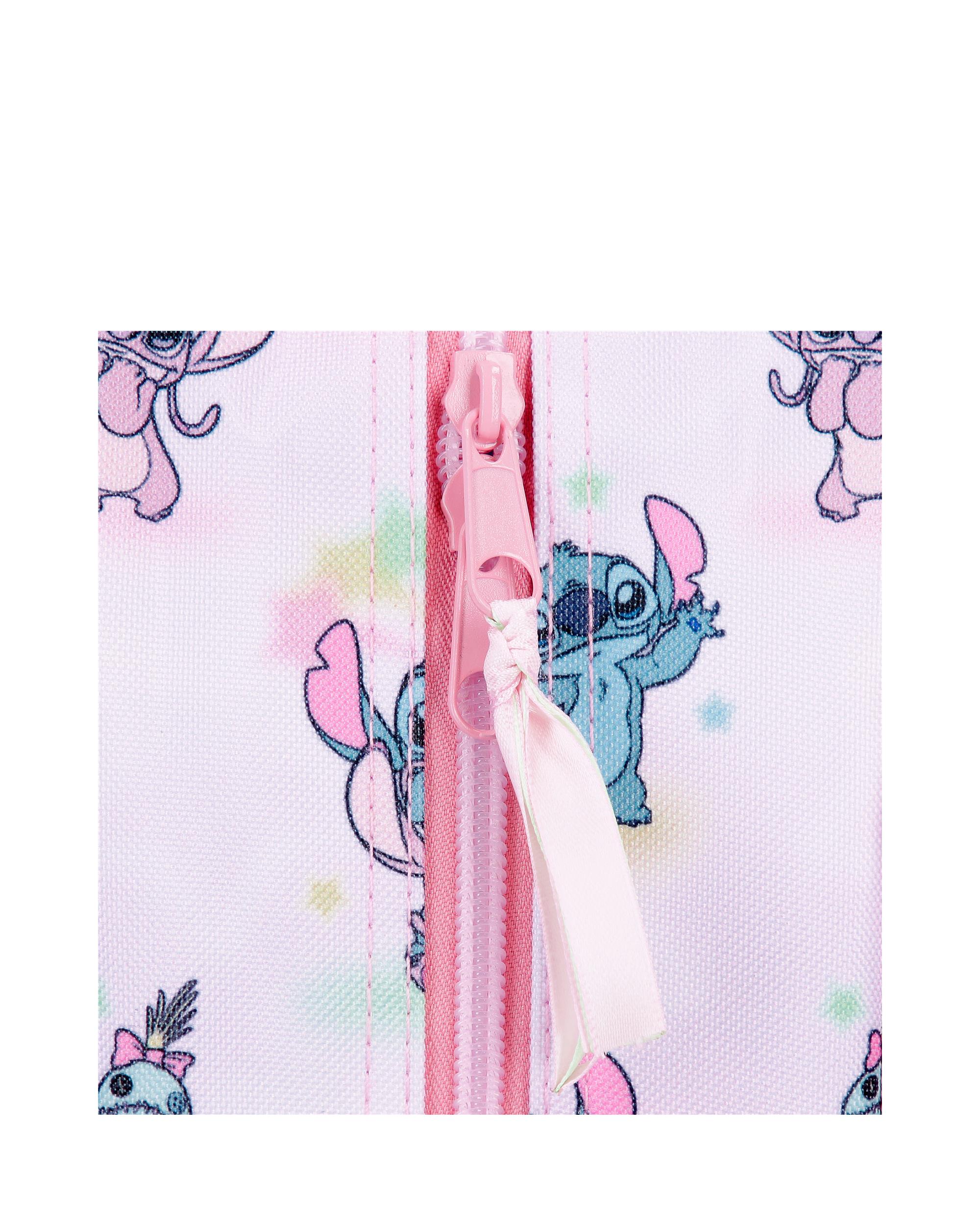 Necessaire com Dois Compartimentos Stitch You & Me Roxo-5