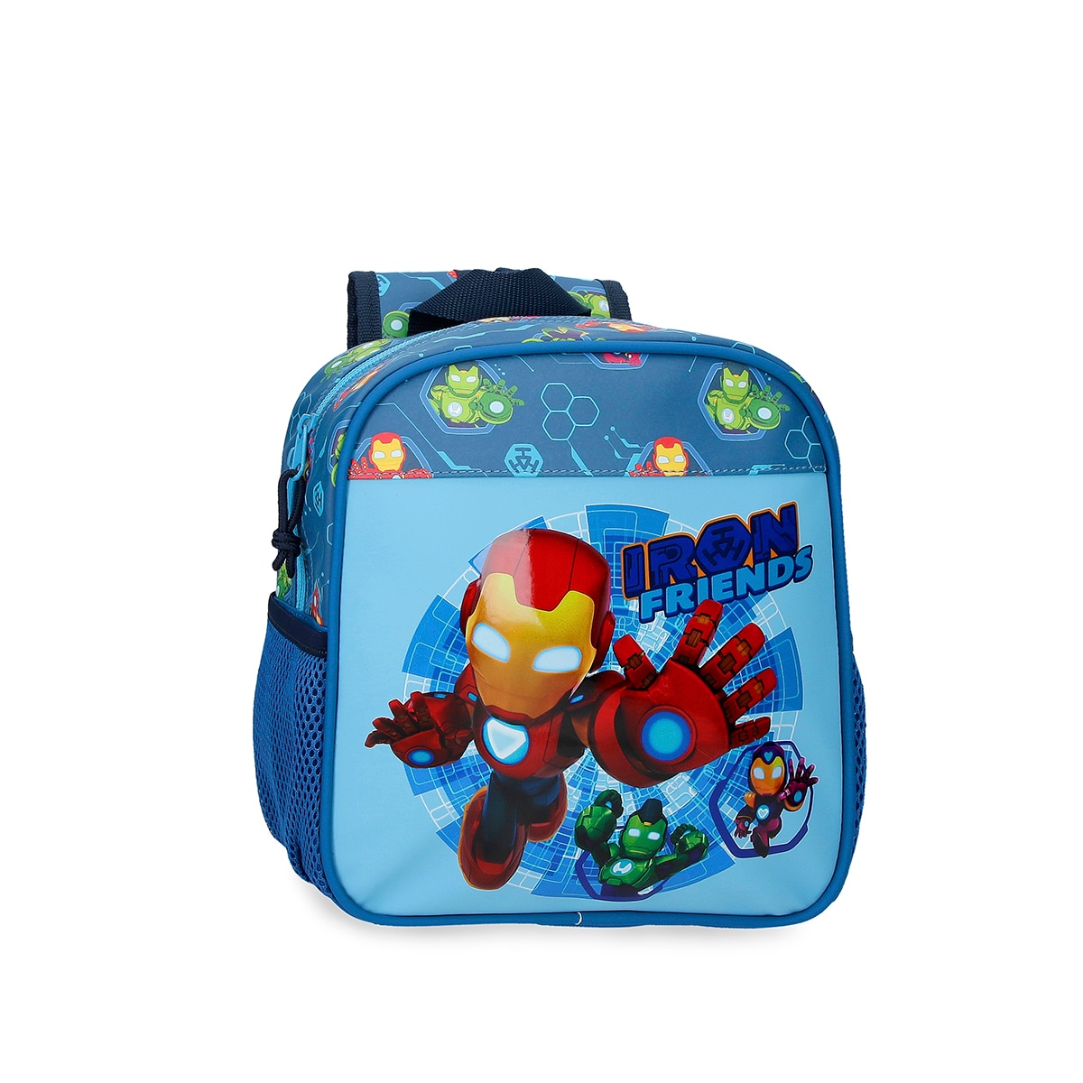 Imagem 0 de Mochila Pré-escolar Iron Man Iron Friends com Capacidade de 6l Adaptável a Carrinho em Azul