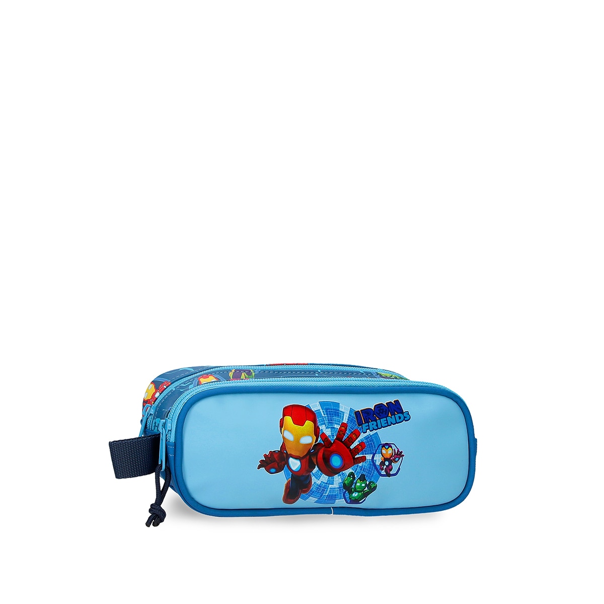 Necessaire de Dois Compartimentos Iron Man Iron Friends Azul-1