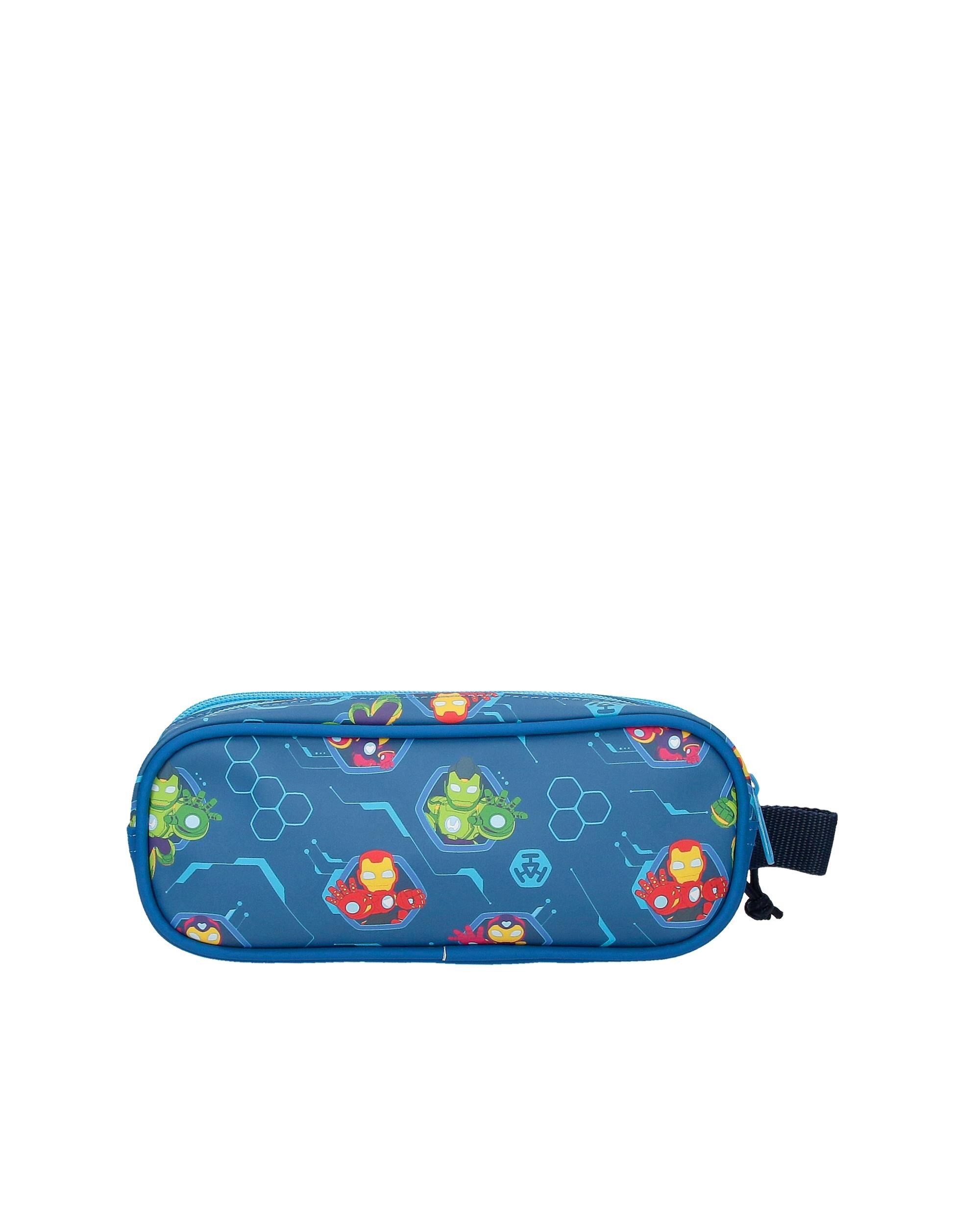 Necessaire de Dois Compartimentos Iron Man Iron Friends Azul-3