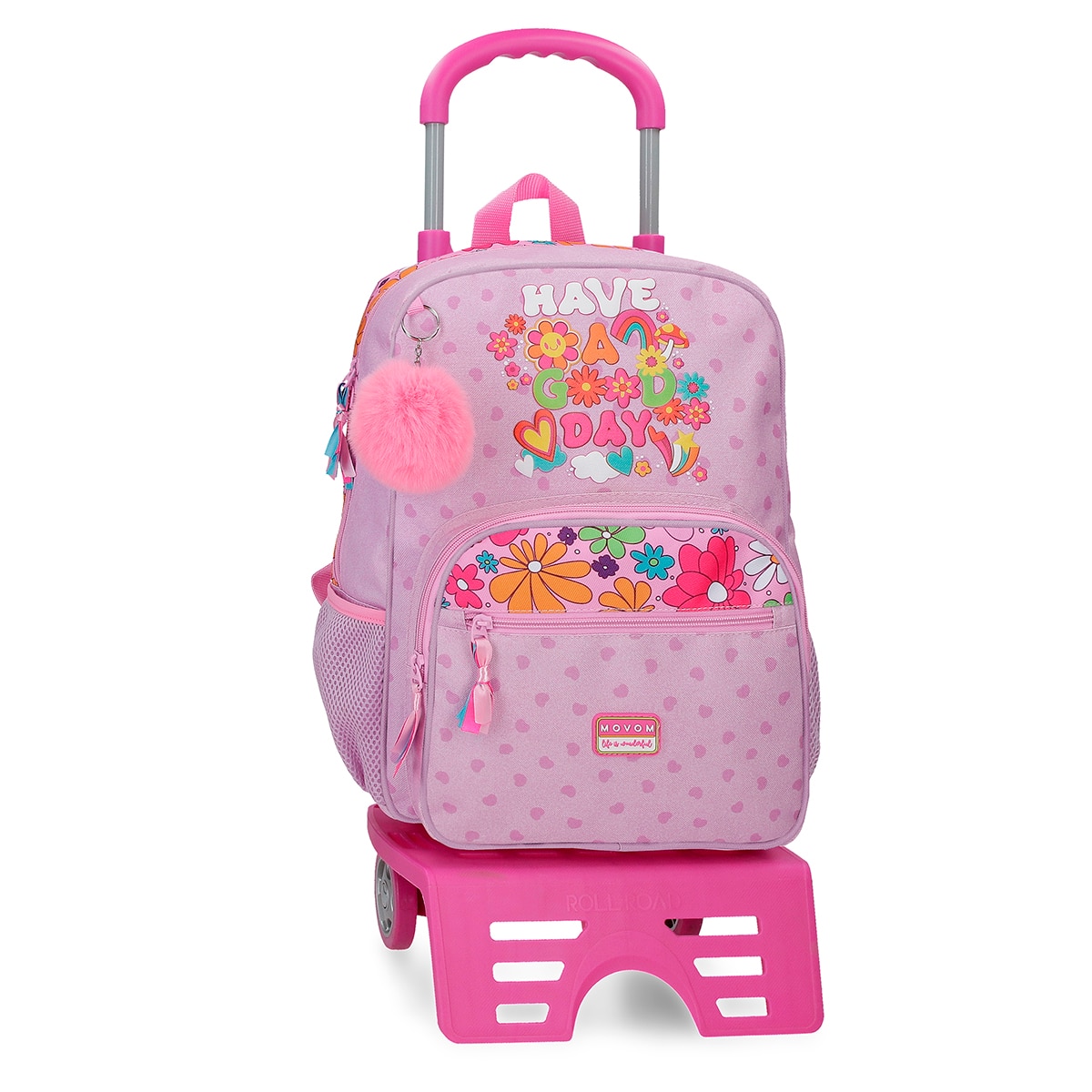 Imagem 0 de Mochila Escolar Movom Good Day com Capacidade de 13,68l com Trolley Lilás