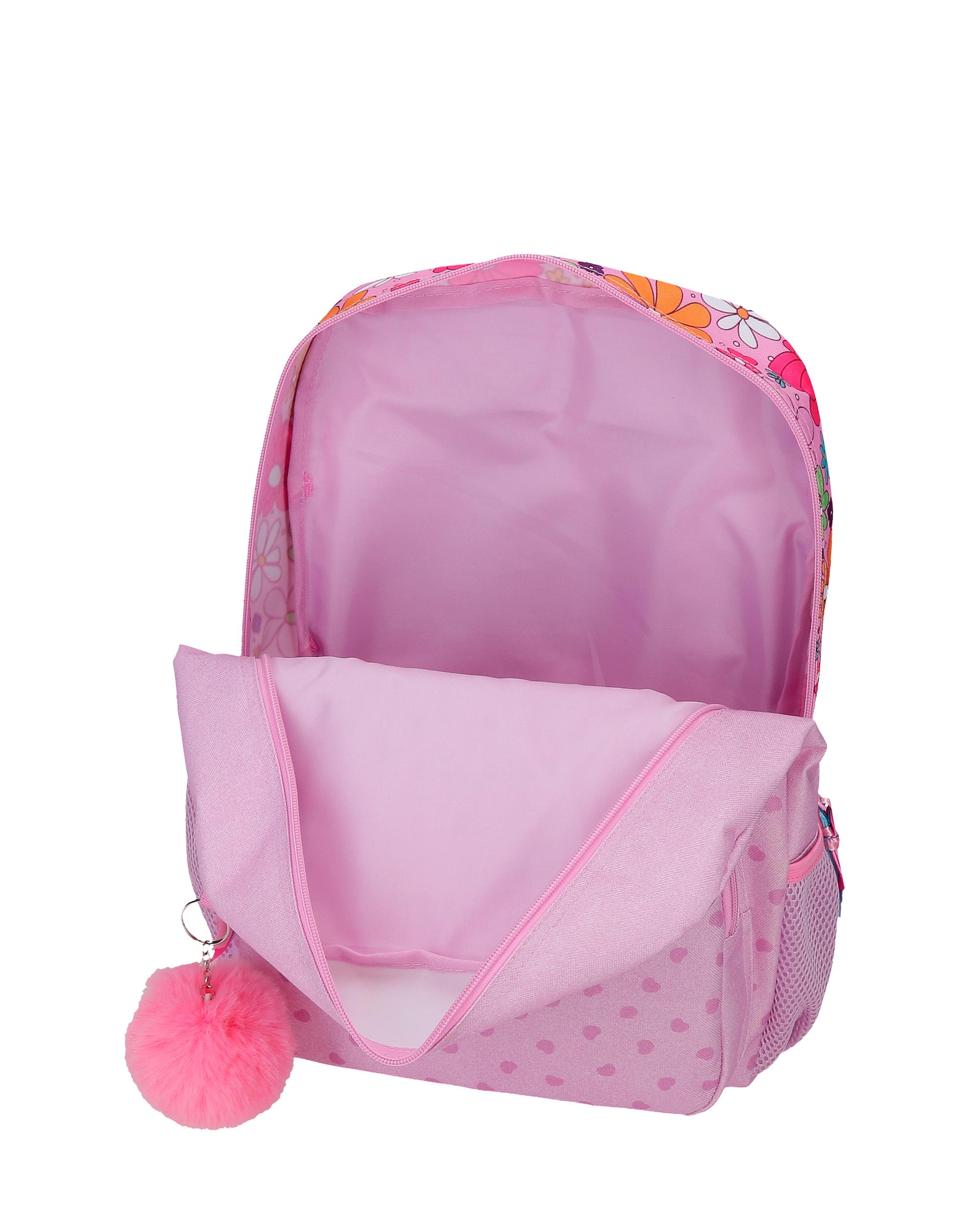 Mochila Escolar Movom Good Day com Capacidade de 13,68l com Trolley Lilás Roxo-2