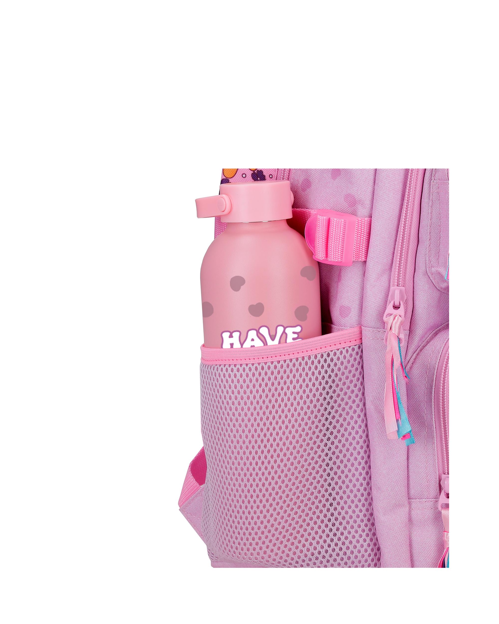 Mochila Escolar de Dois Compartimentos Movom Good Day com Capacidade de 27,4l com Trolley Lilás Roxo-5