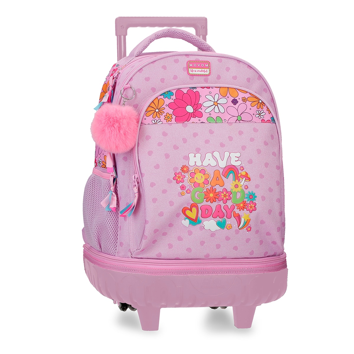Imagem 0 de Mochila Compact Desmontável de Duas Rodas Movom Good Day com Capacidade de 29l em Malva