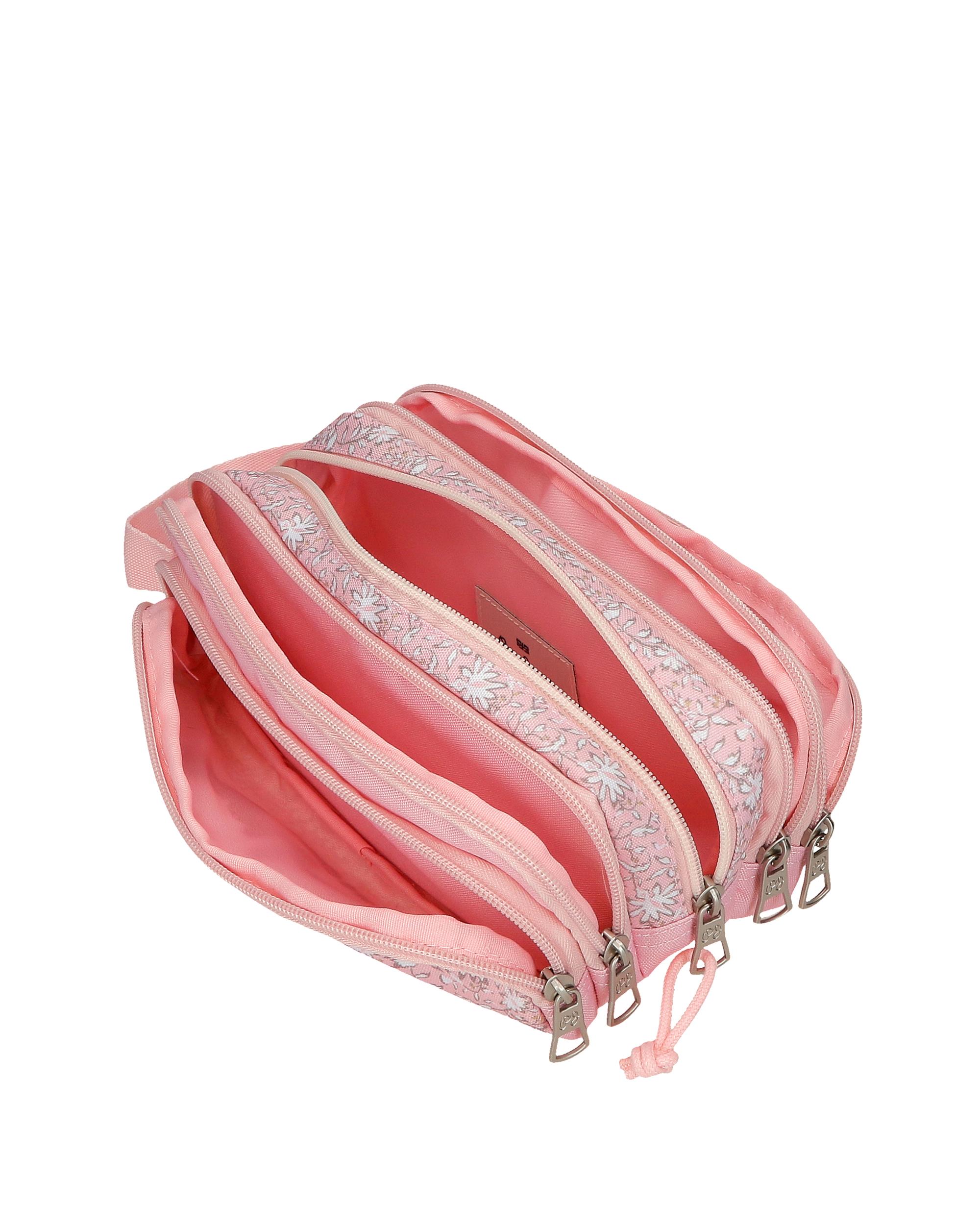 Portatudo Cinco Compartimentos Pjl Mia Rosa-claro Rosa-4