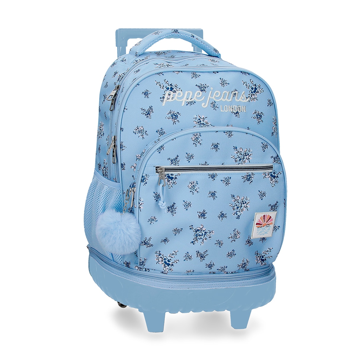 Mochila Compact Desmontável de Duas Rodas Pjl Olivia Azul-claro Azul-1